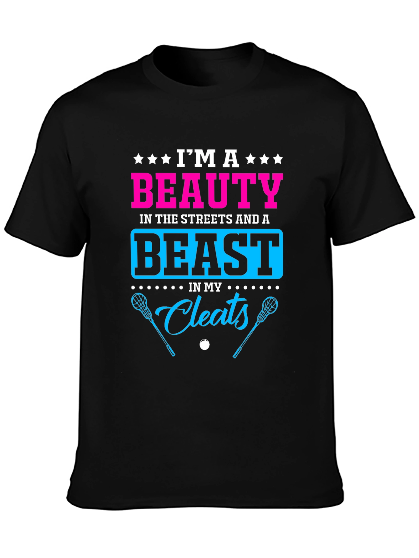 Beauty and Beast Lacrosse Graphic Tee
