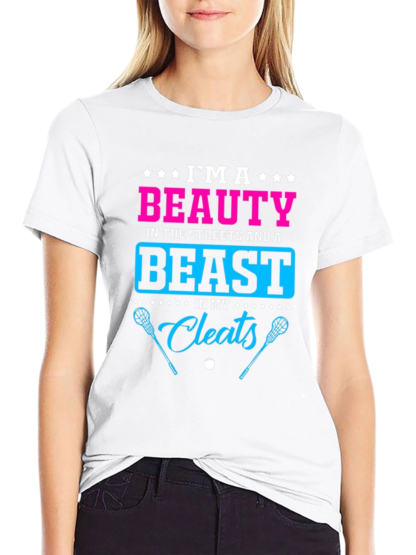 Beauty and Beast Lacrosse Graphic Tee
