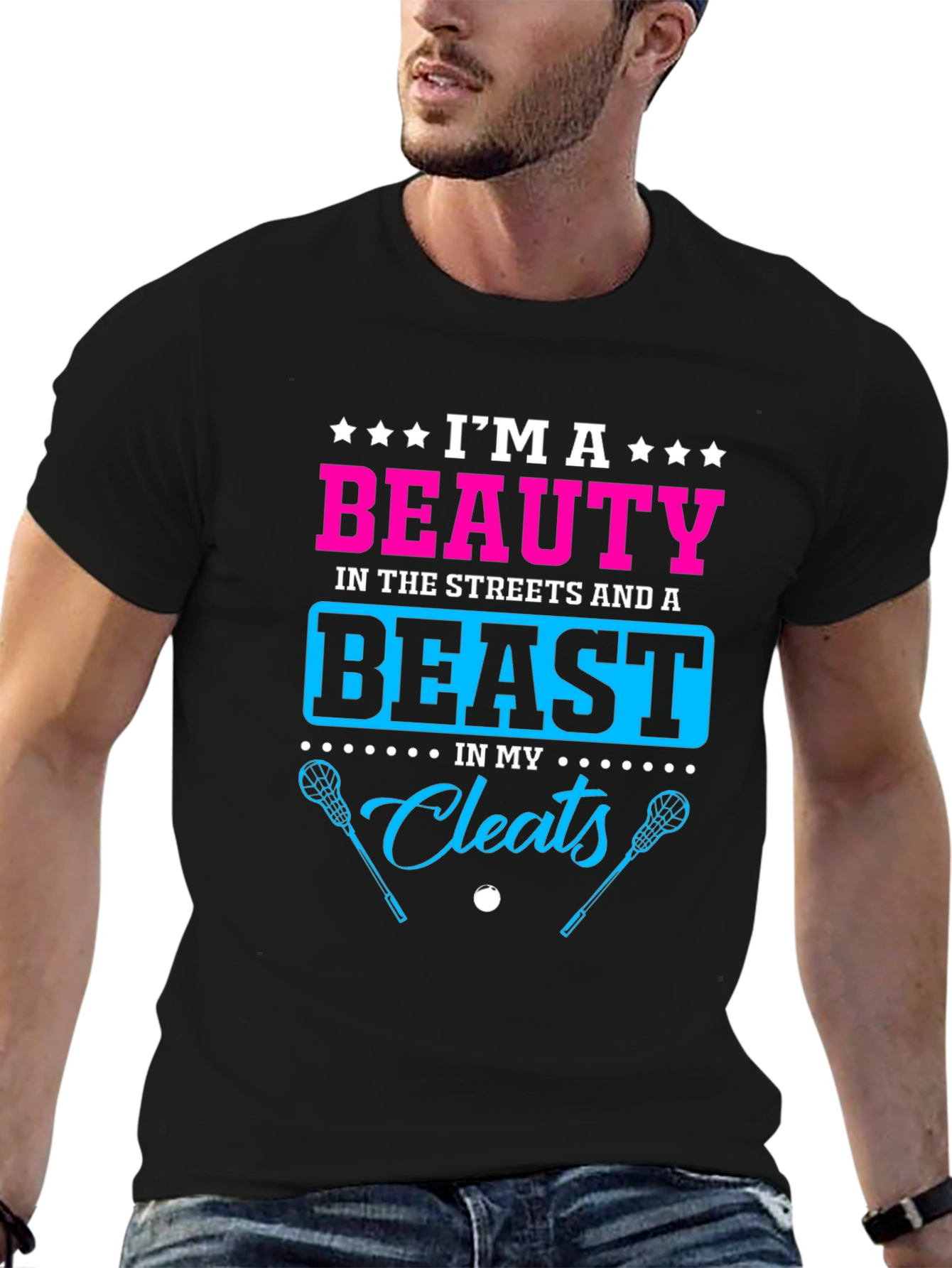 Beauty and Beast Lacrosse Graphic Tee