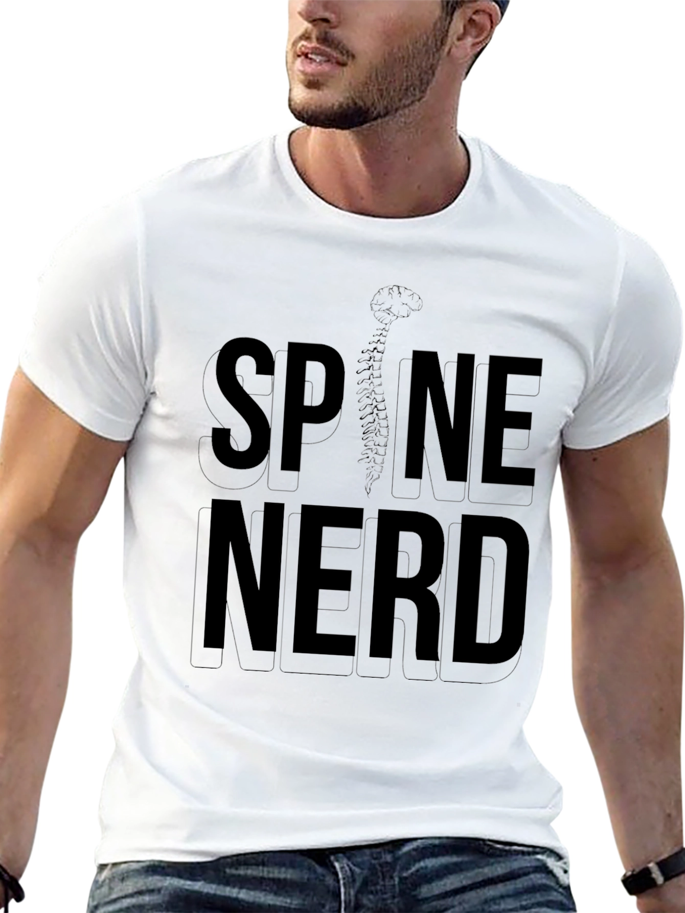 Spine Nerd Black T-Shirt