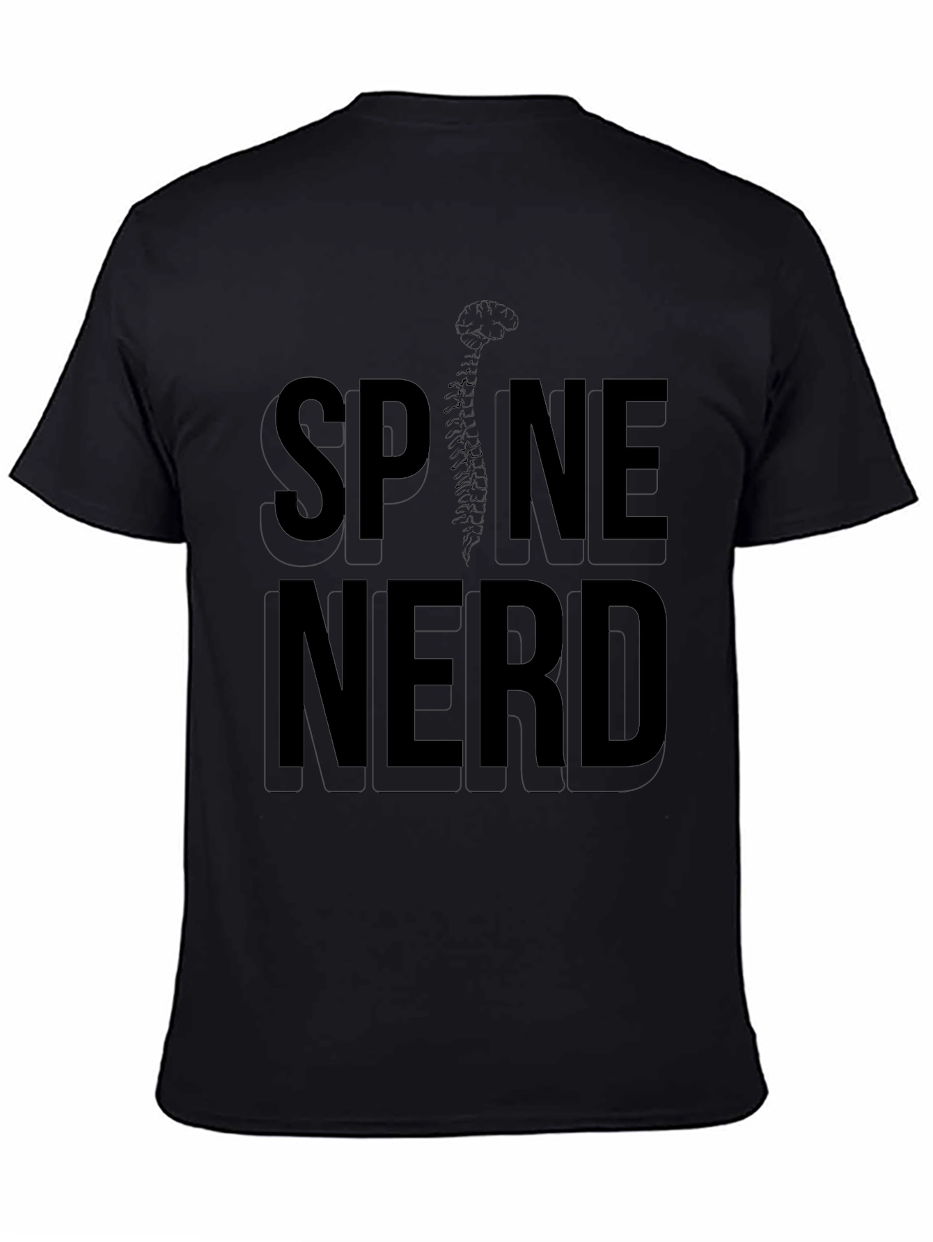 Spine Nerd Black T-Shirt