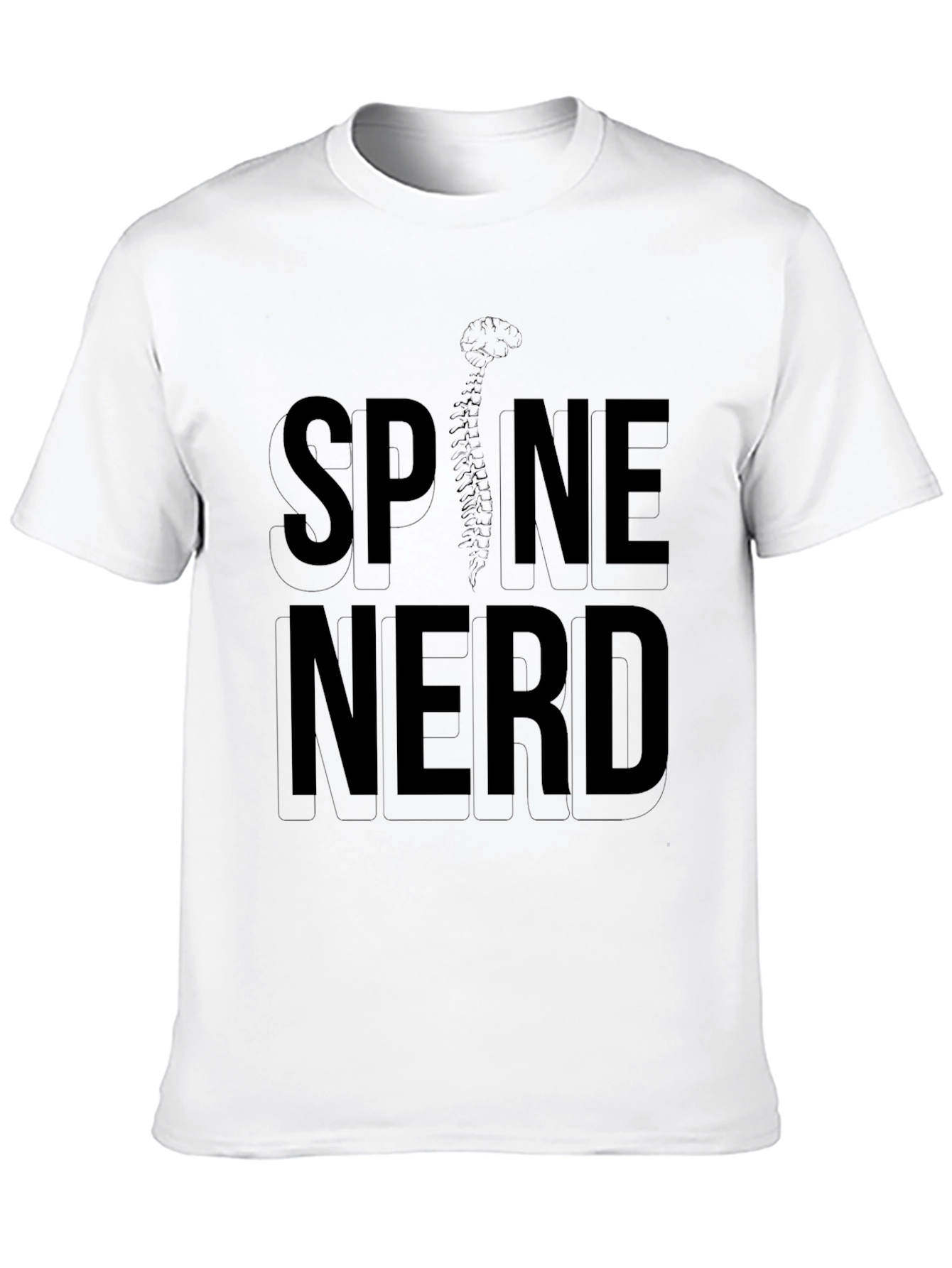 Spine Nerd Black T-Shirt