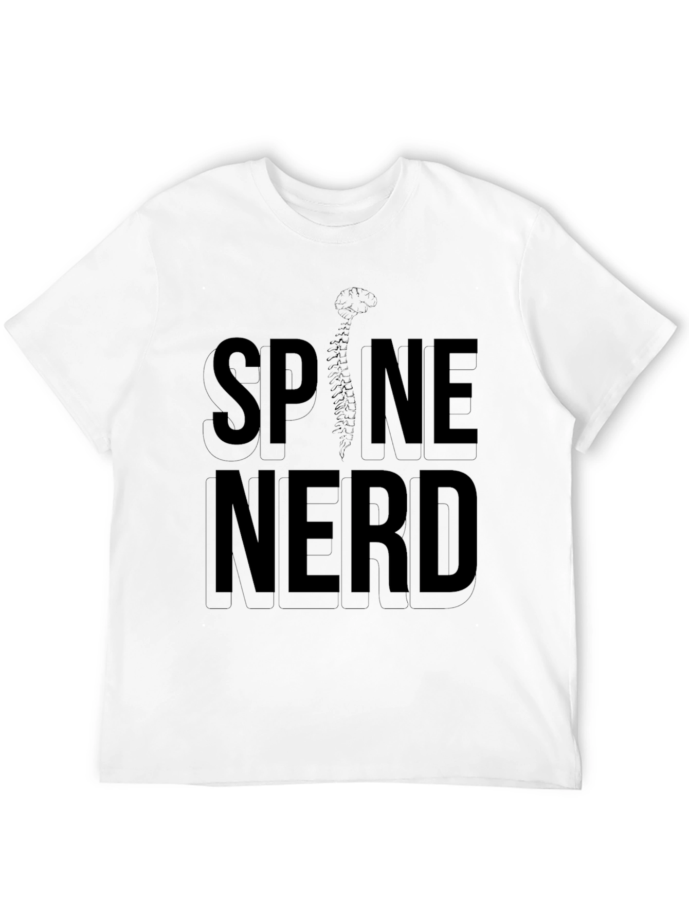 Spine Nerd Black T-Shirt