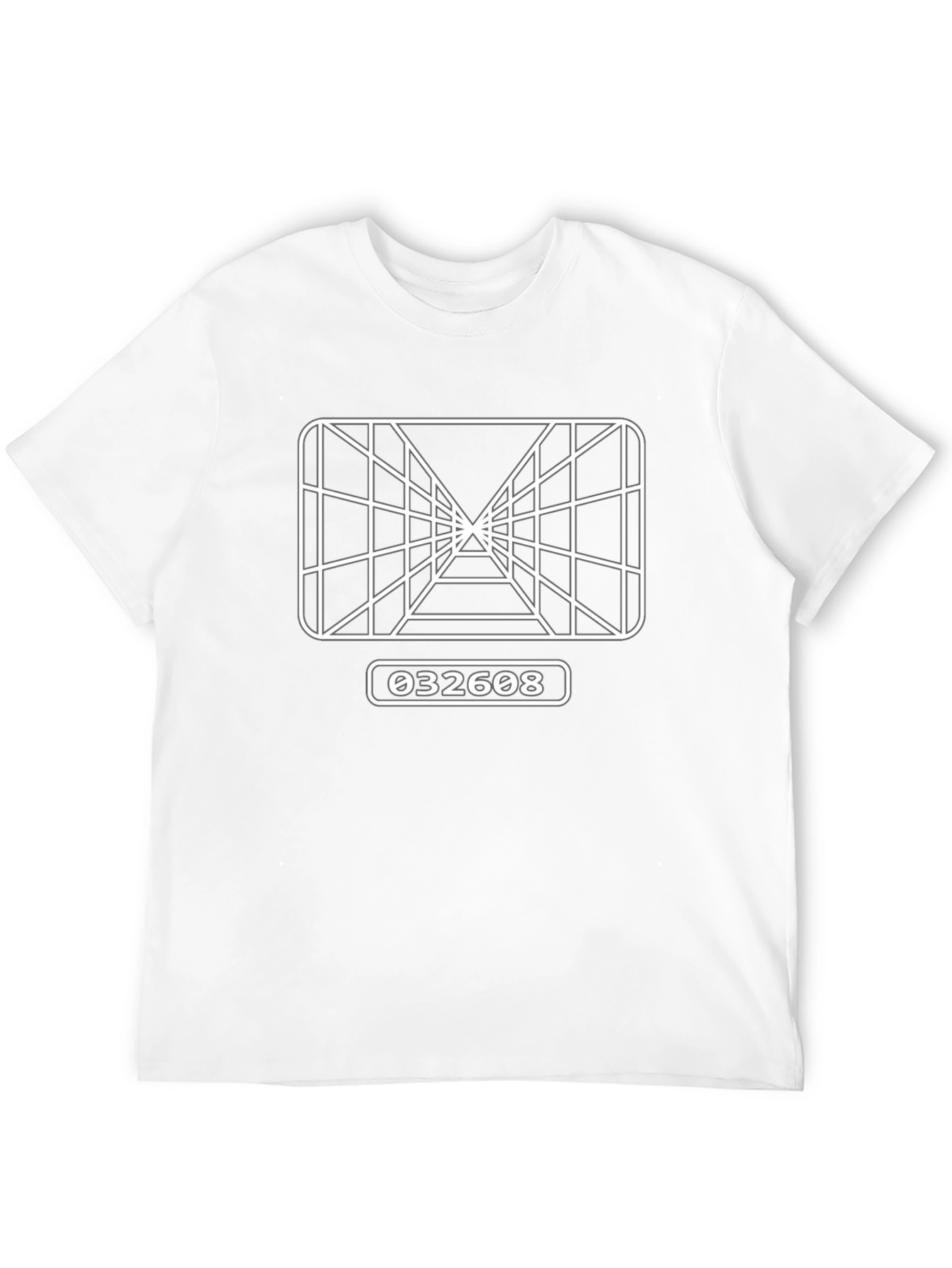 Retro Arcade Grid T-Shirt - Black