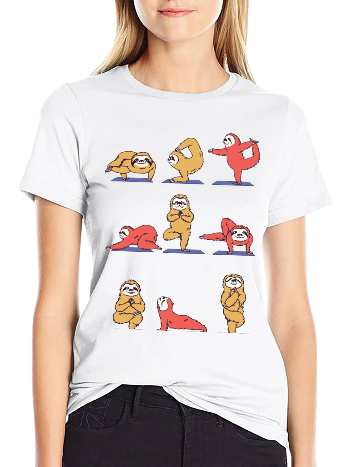Sloth Yoga Graphic T-Shirt