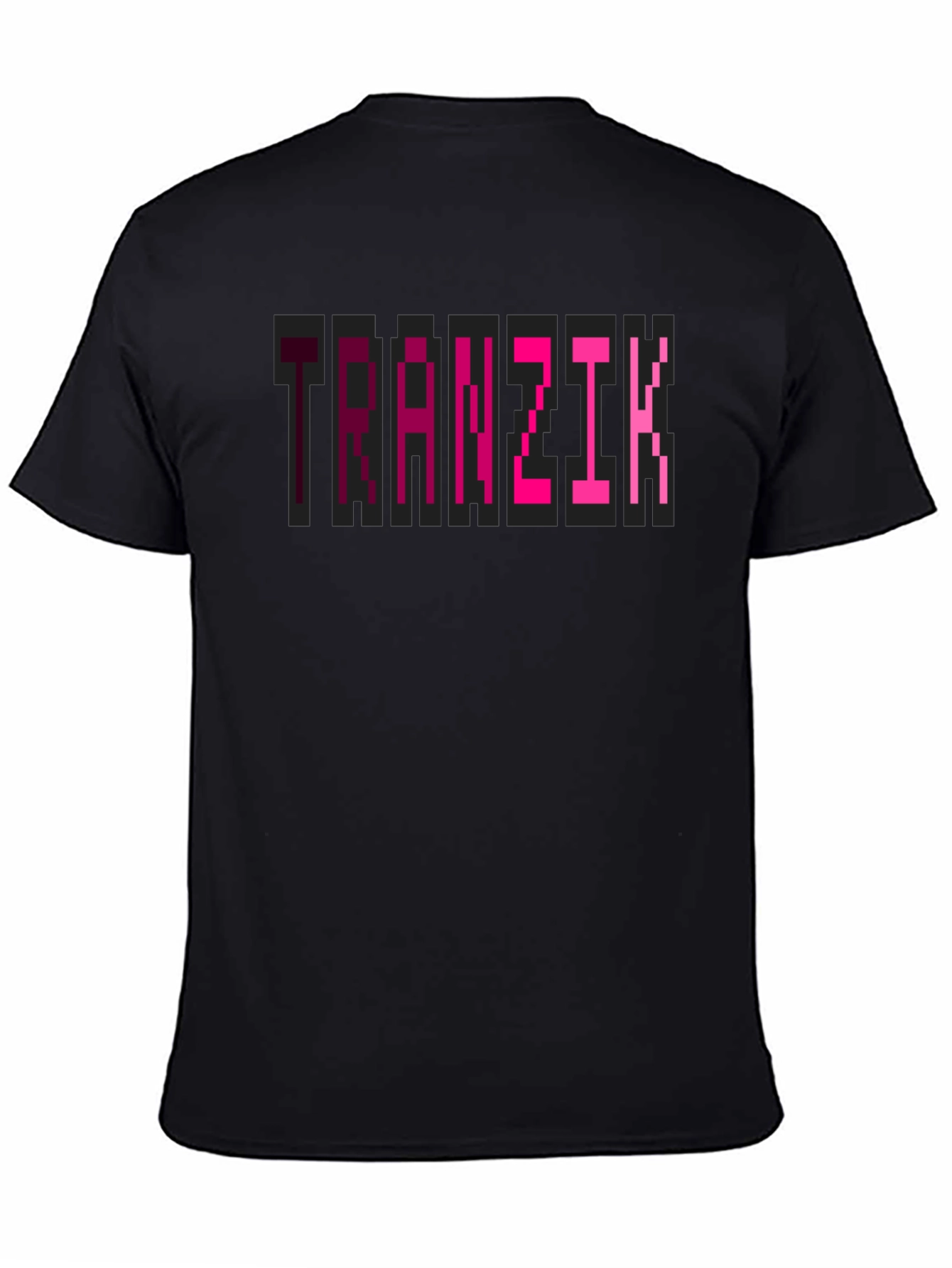 Tranzit Gaming Pixel Art Graphic T-Shirt - Black