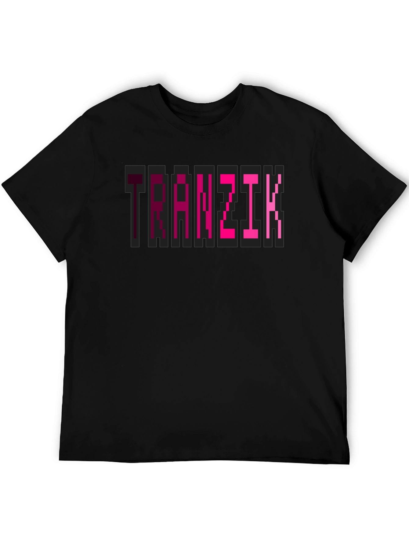 Tranzit Gaming Pixel Art Graphic T-Shirt - Black