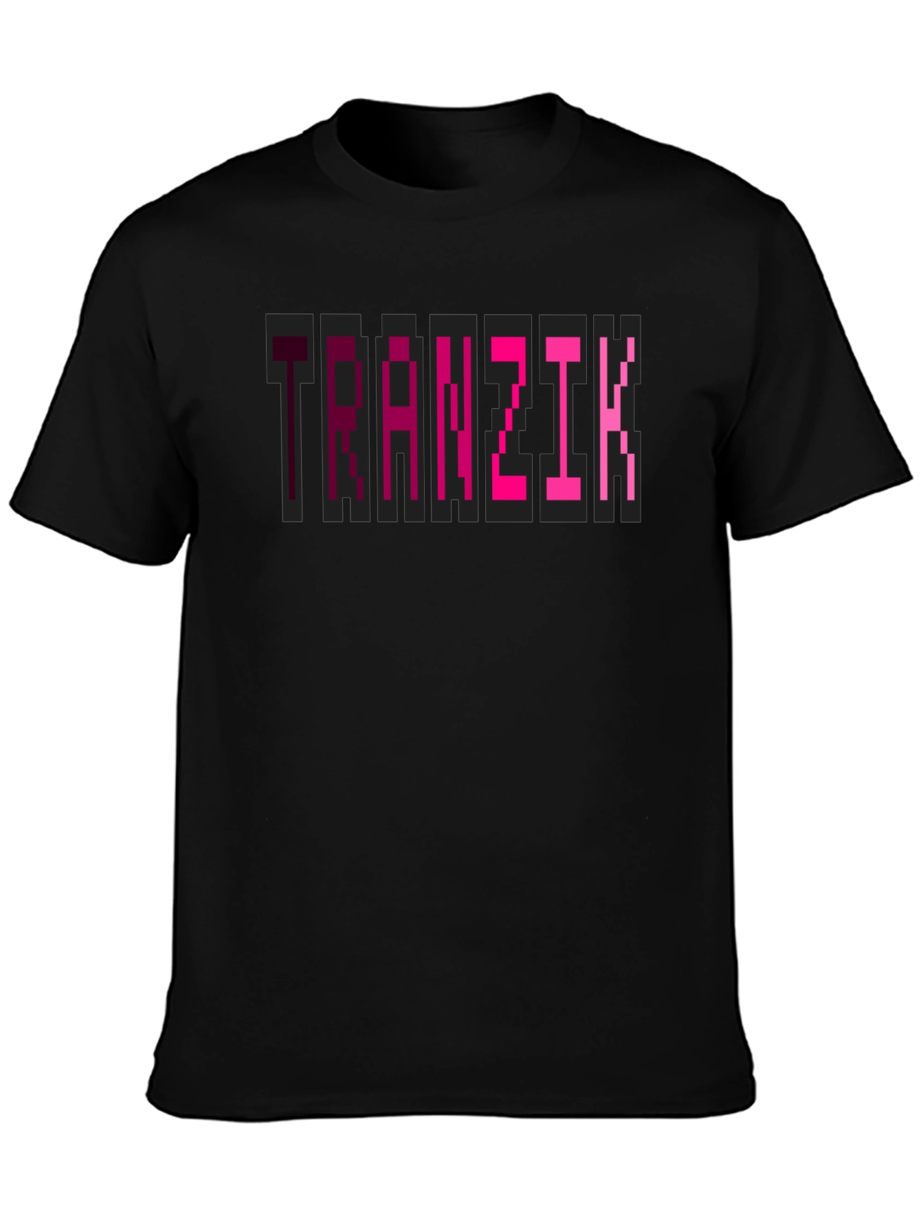 Tranzit Gaming Pixel Art Graphic T-Shirt - Black