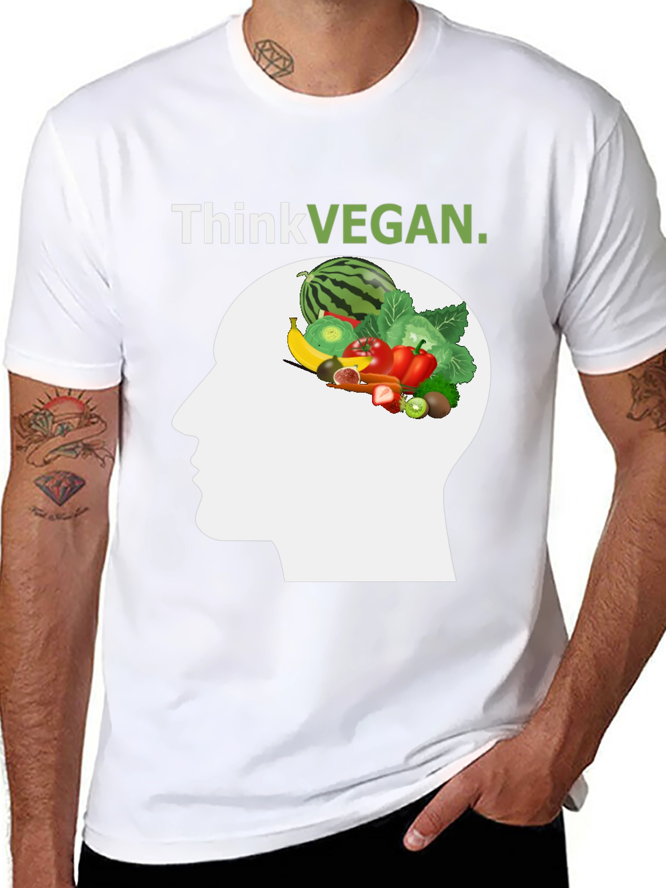 Think Vegan T-Shirt - Unisex Graphic Tee