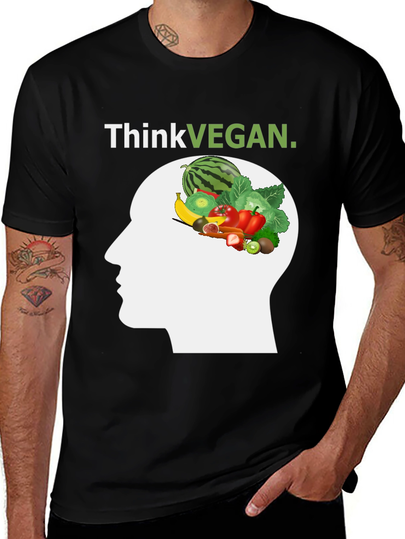 Think Vegan T-Shirt - Unisex Graphic Tee