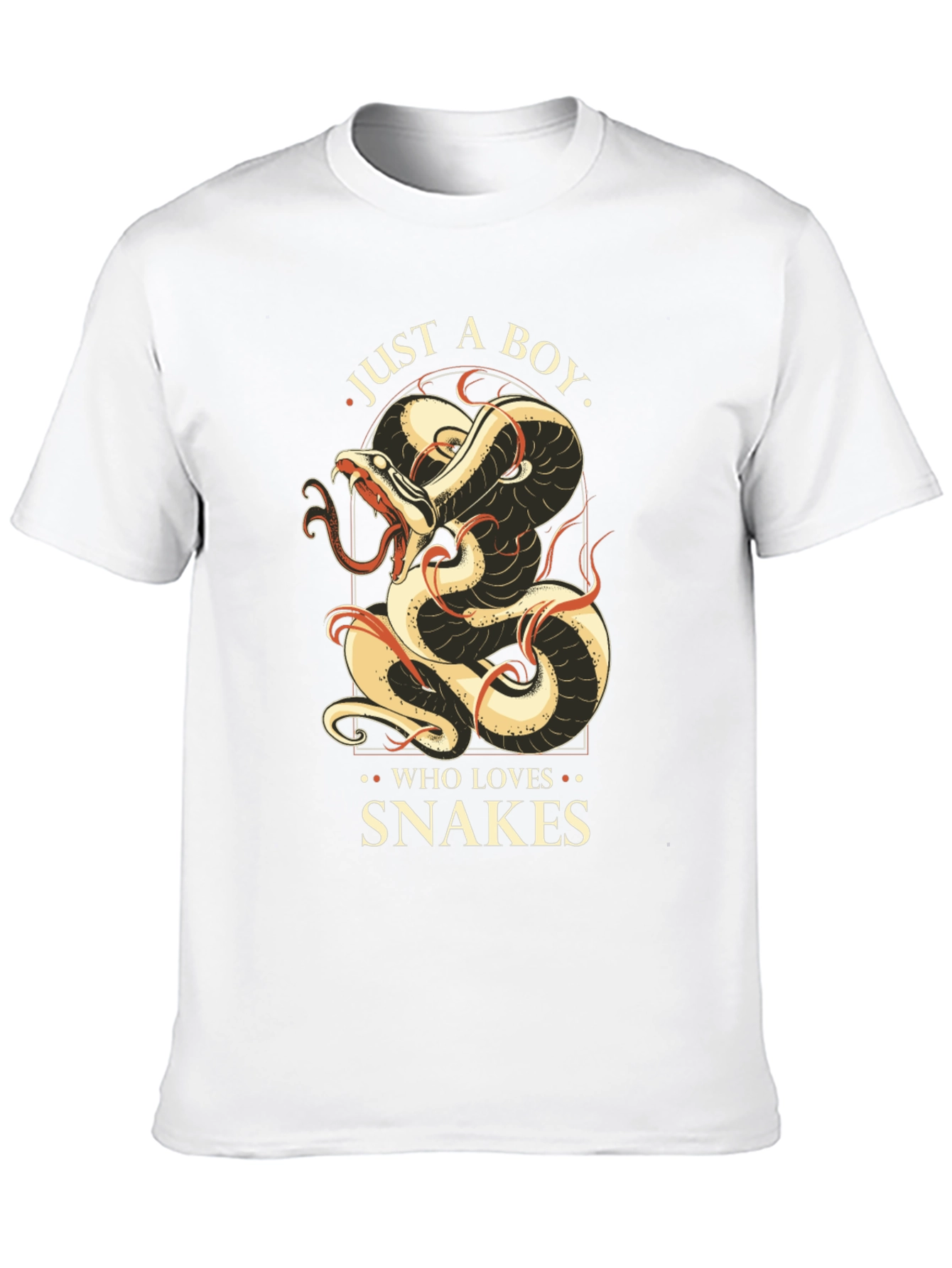 Just A Boy Who Loves Snakes Graphic T-Shirt