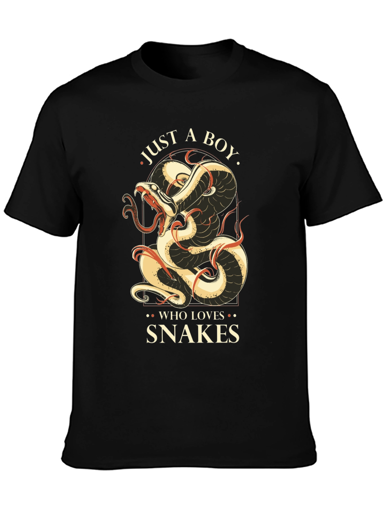 Just A Boy Who Loves Snakes Graphic T-Shirt