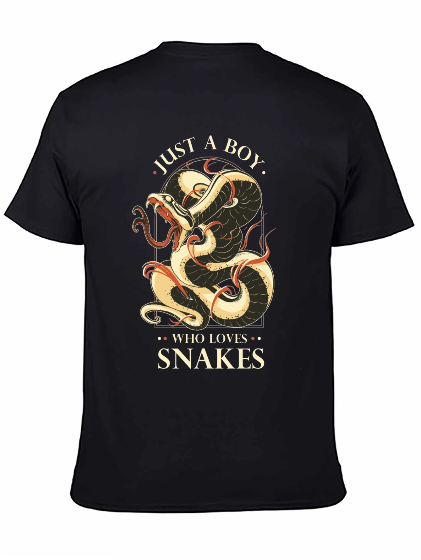 Just A Boy Who Loves Snakes Graphic T-Shirt