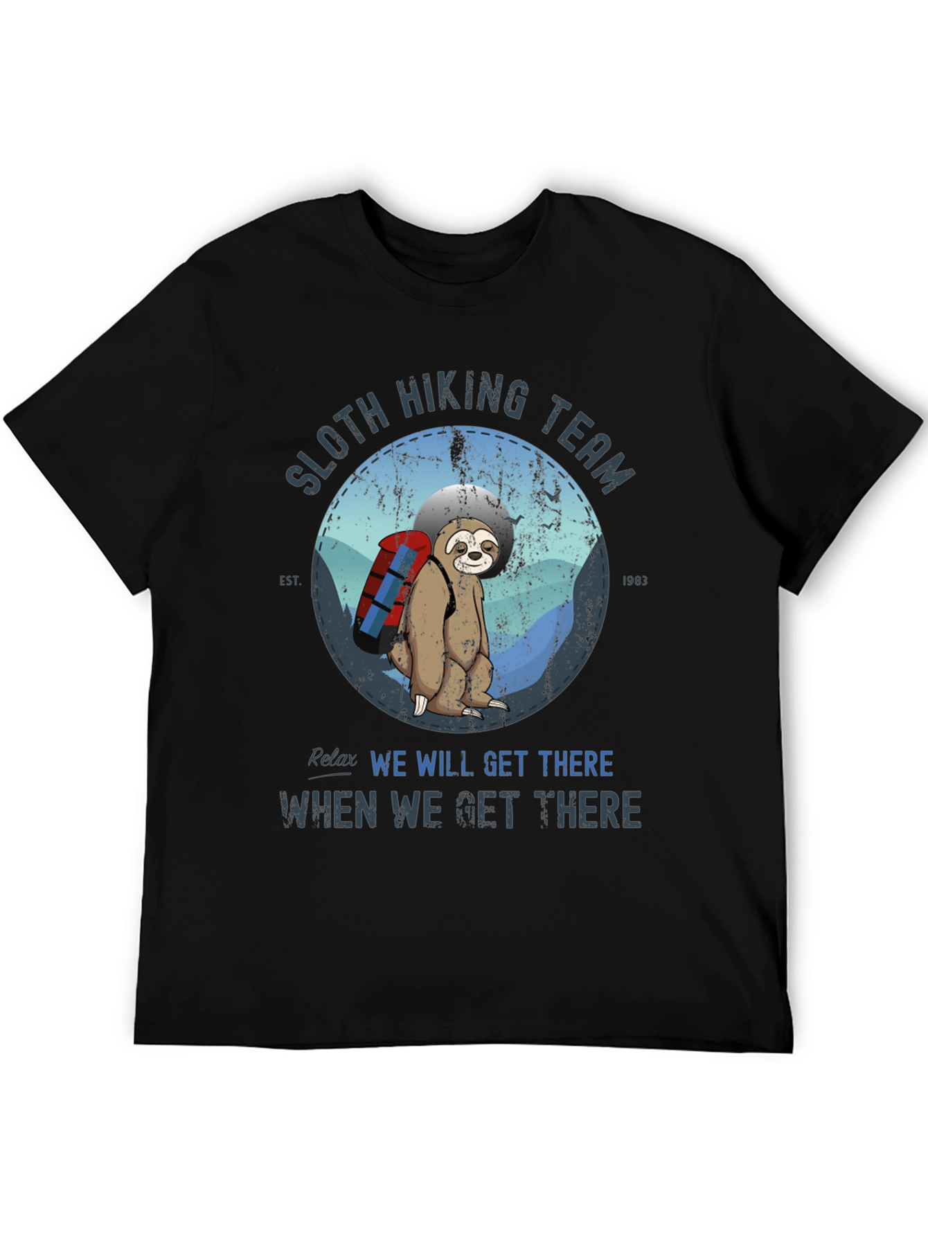 Sloth Hiking Team Graphic Tee