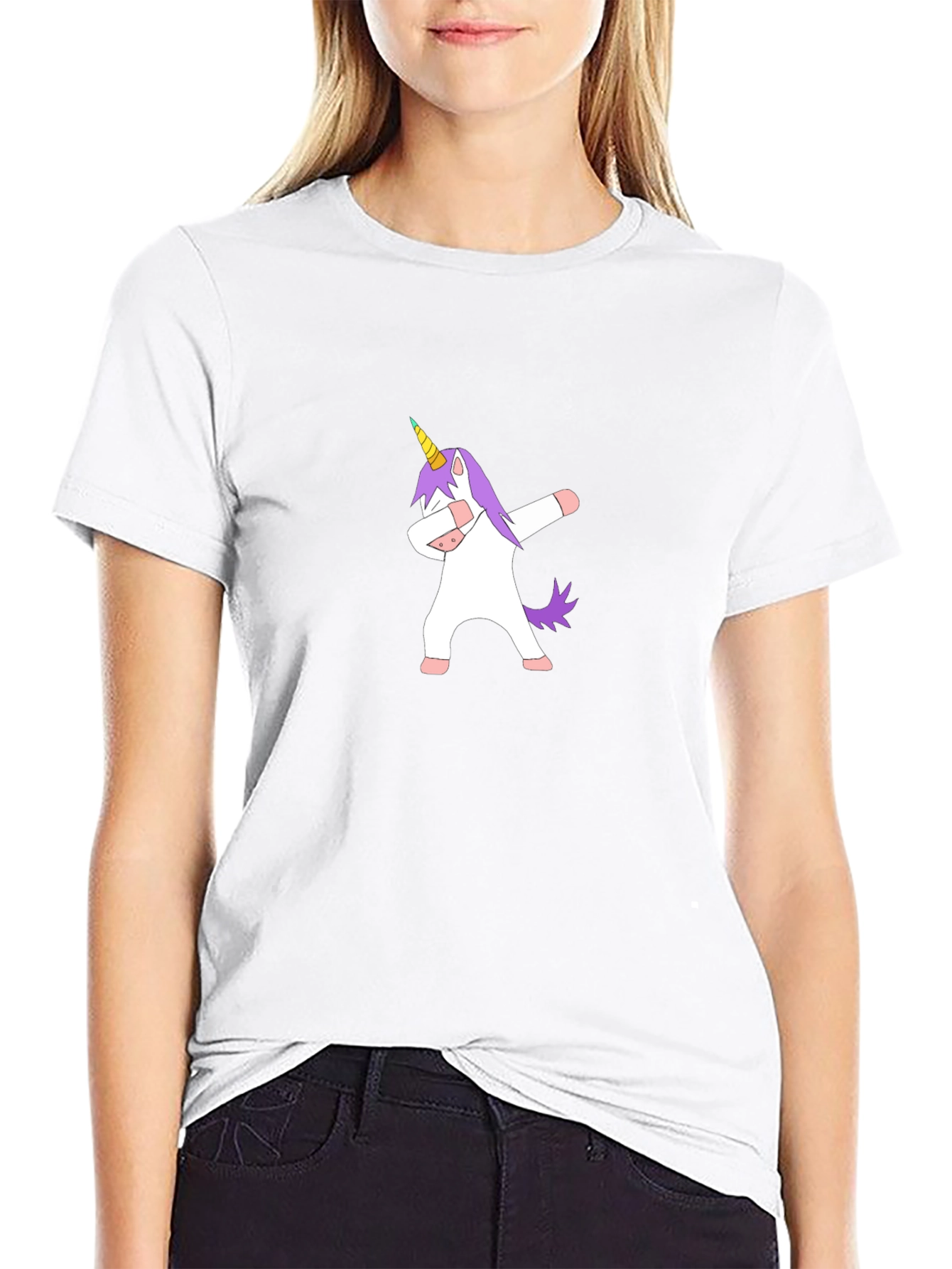Unicorn Dab Black T-Shirt