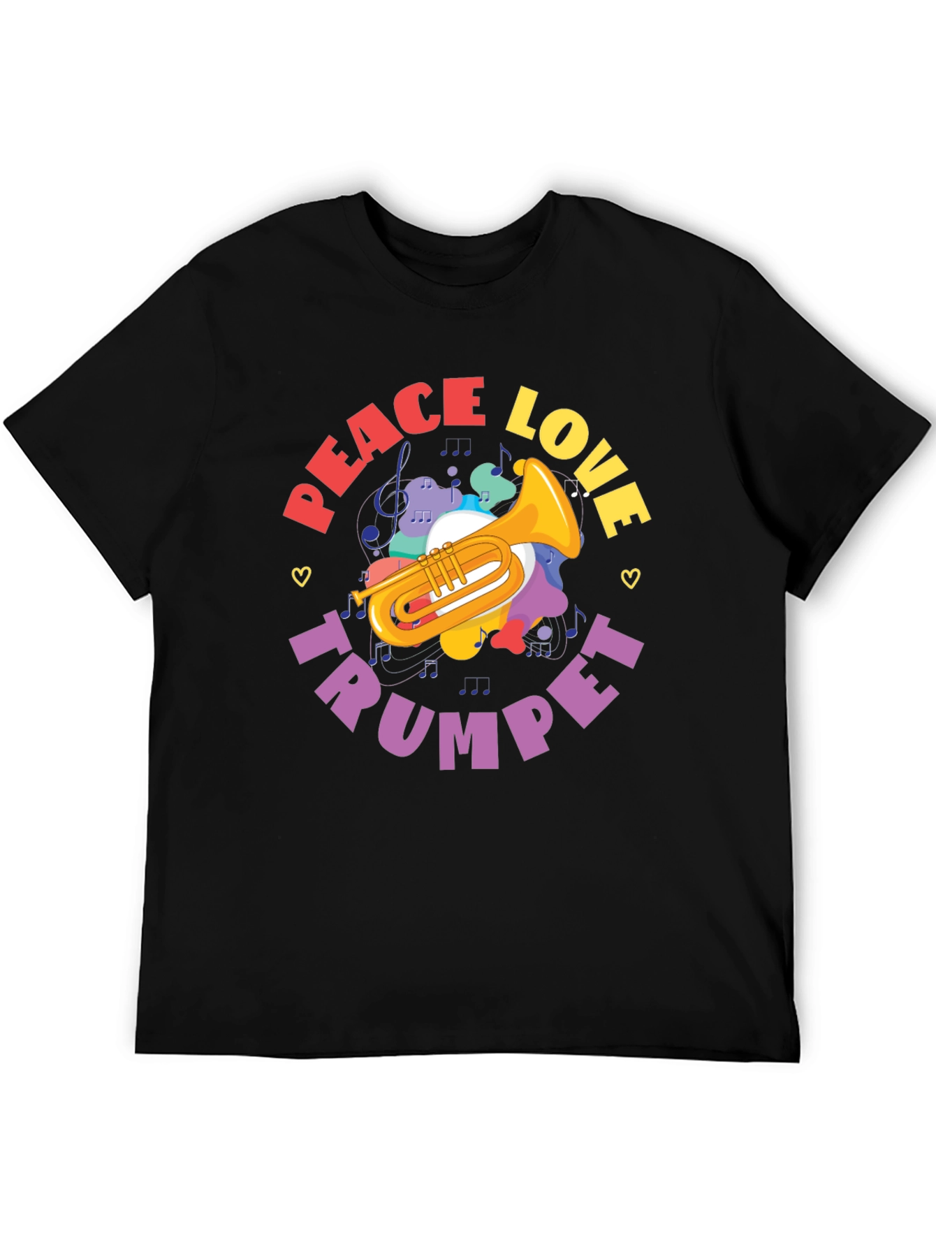Peace Love Trumpet Graphic Tee