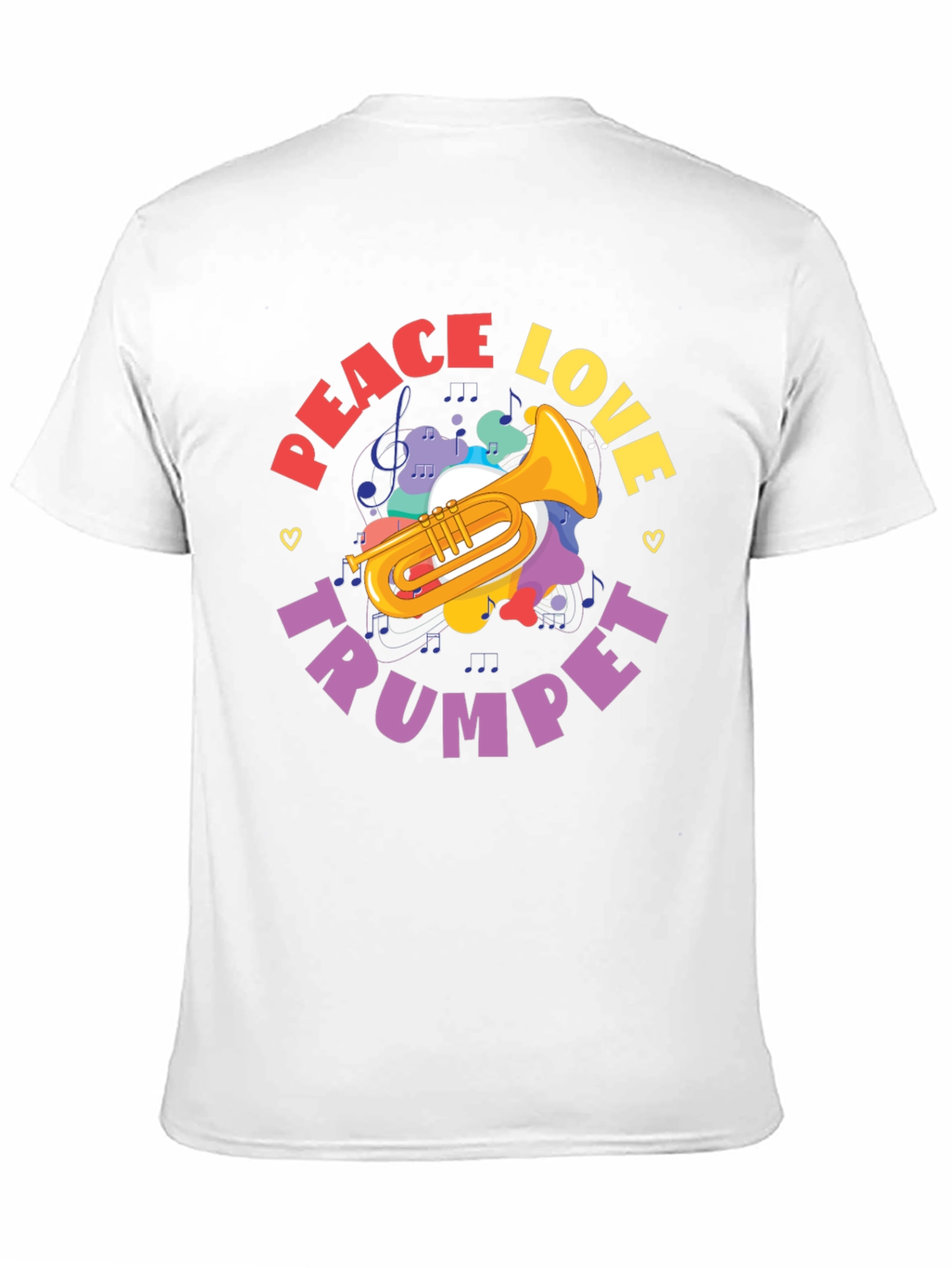 Peace Love Trumpet Graphic Tee