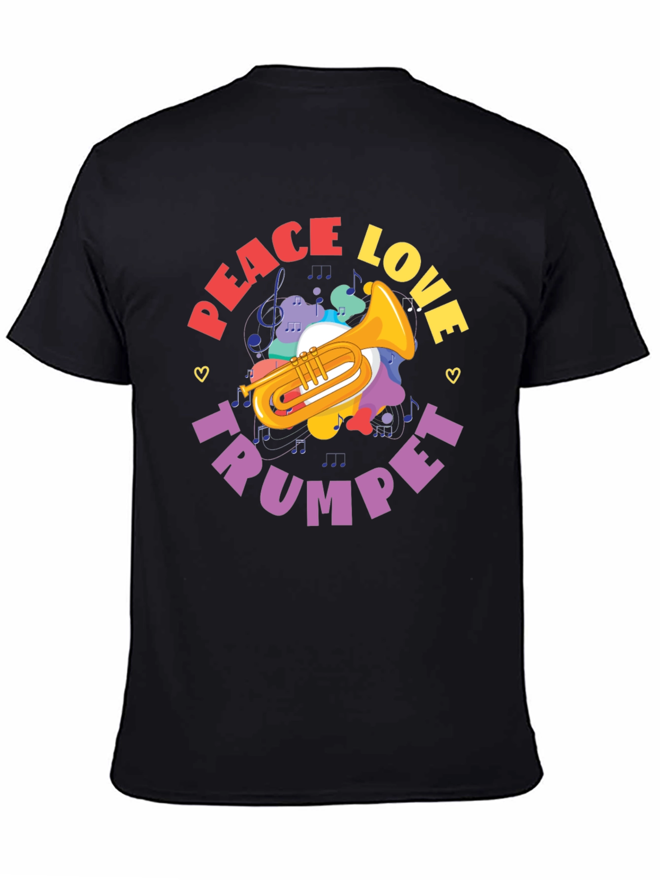 Peace Love Trumpet Graphic Tee