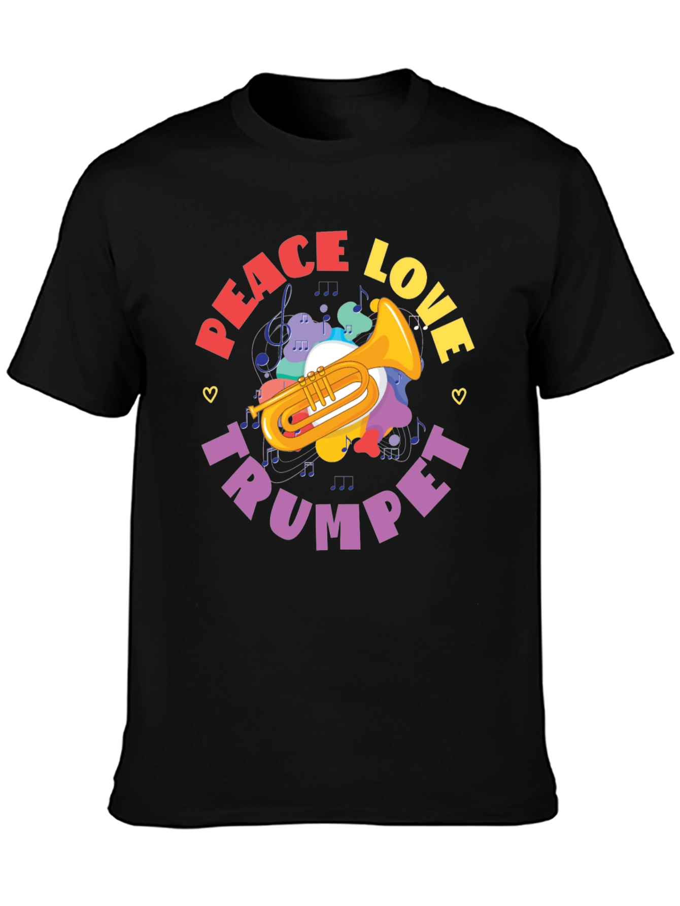Peace Love Trumpet Graphic Tee