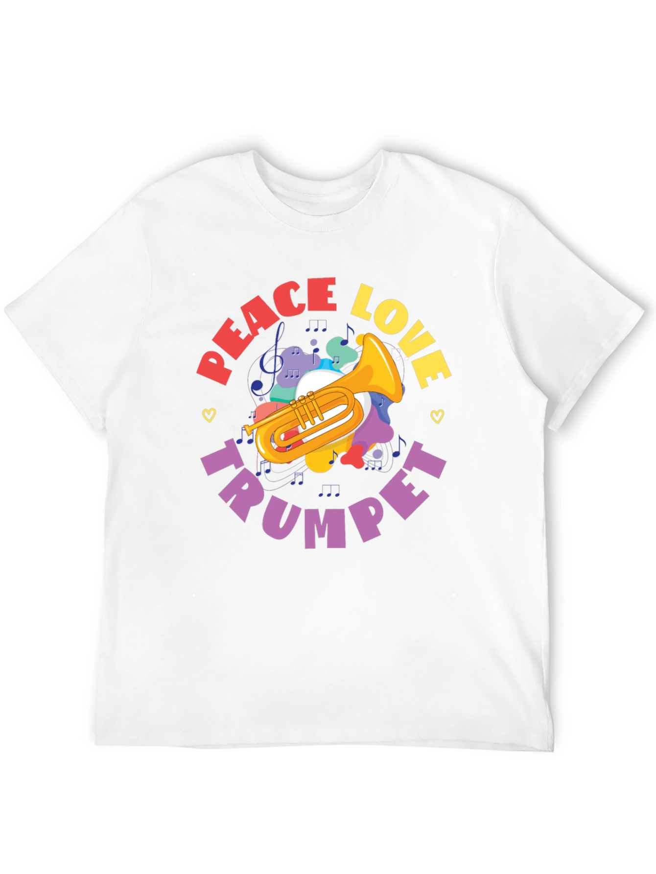 Peace Love Trumpet Graphic Tee