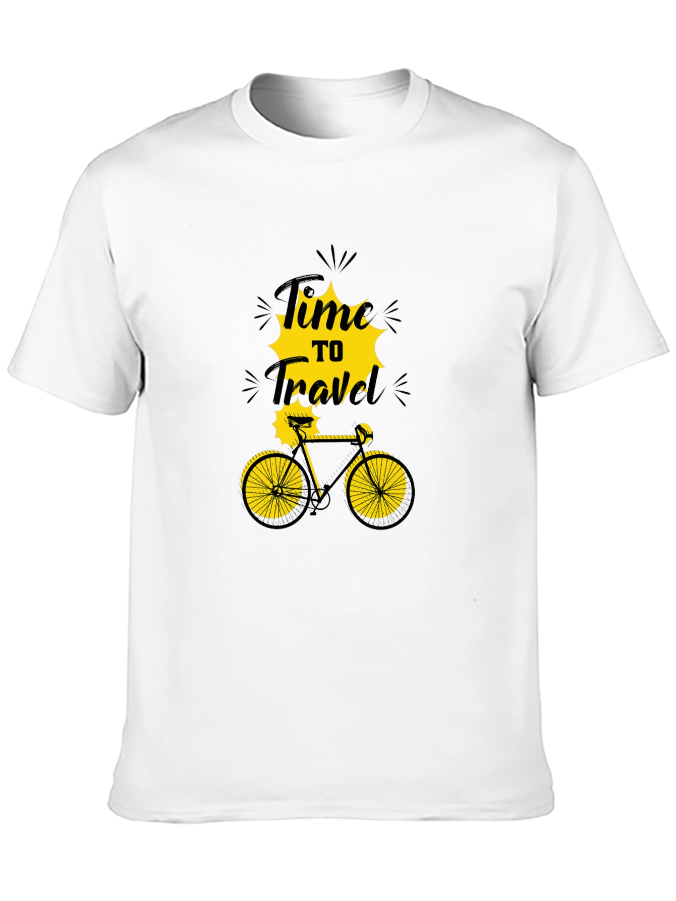 Time to Travel Bicycle Graphic T-Shirt