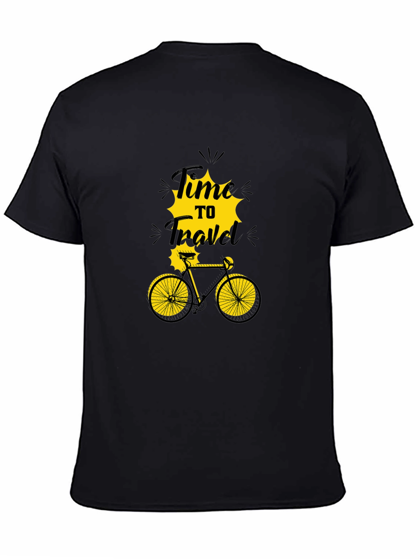 Time to Travel Bicycle Graphic T-Shirt
