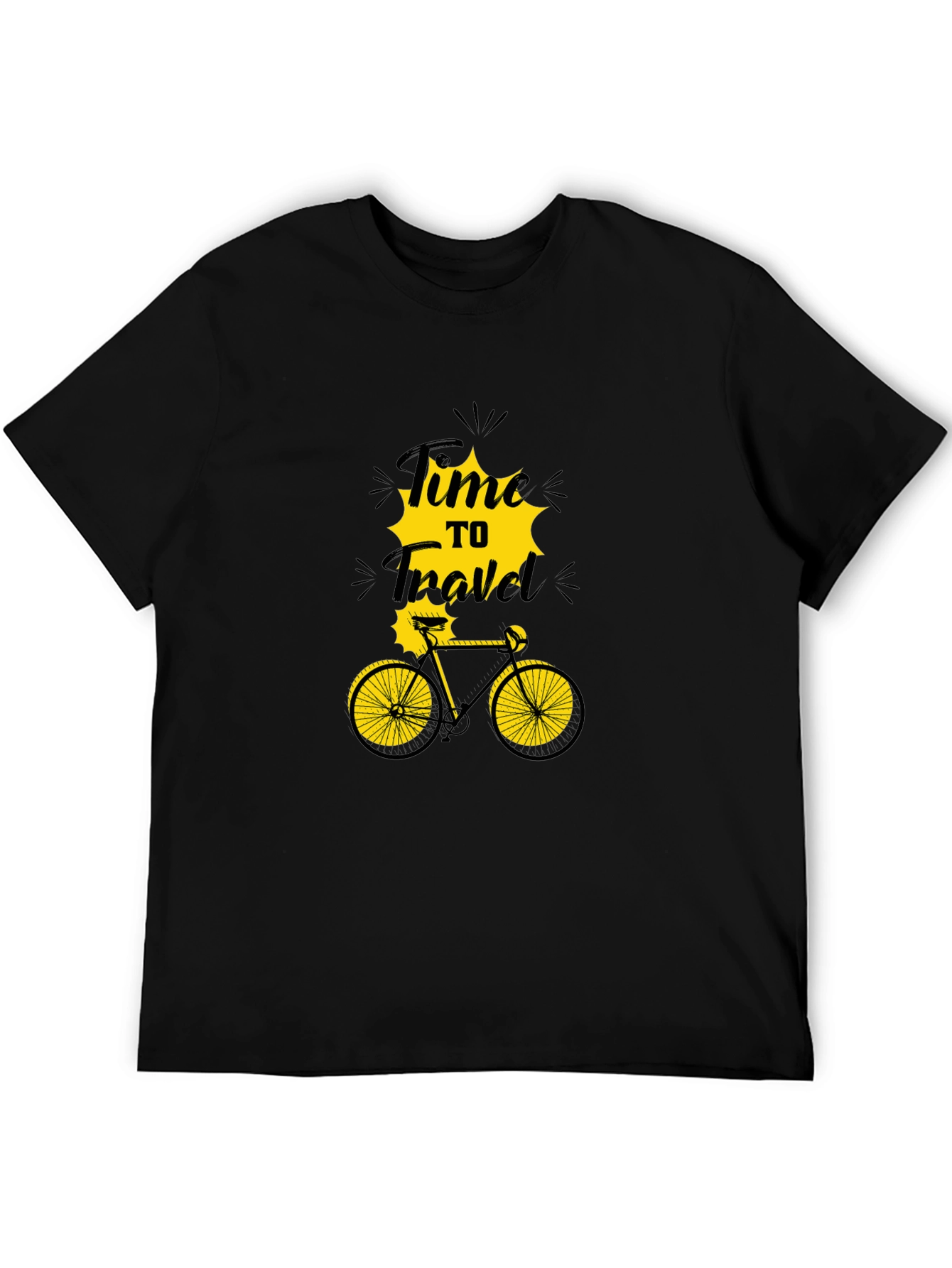 Time to Travel Bicycle Graphic T-Shirt