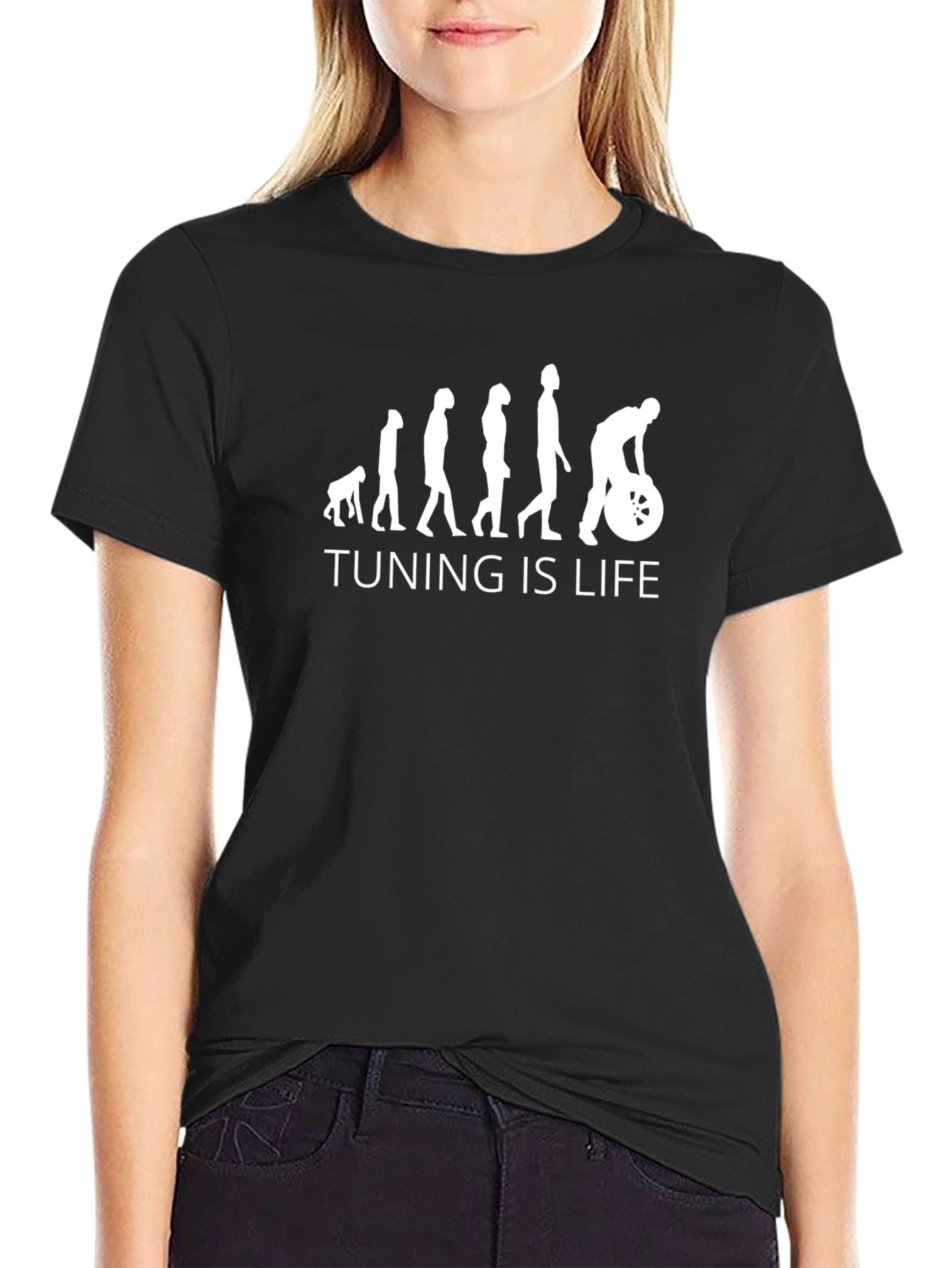 Tuning is Life Black T-Shirt - Automotive Enthusiast