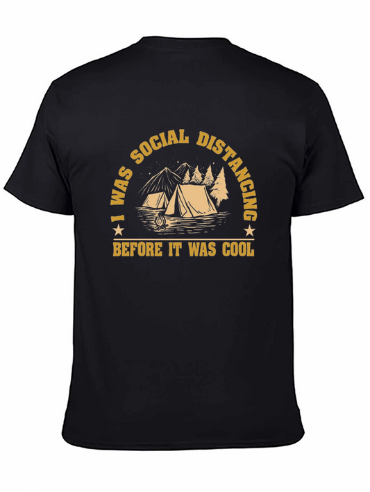 Social Distancing Camping Graphic Tee