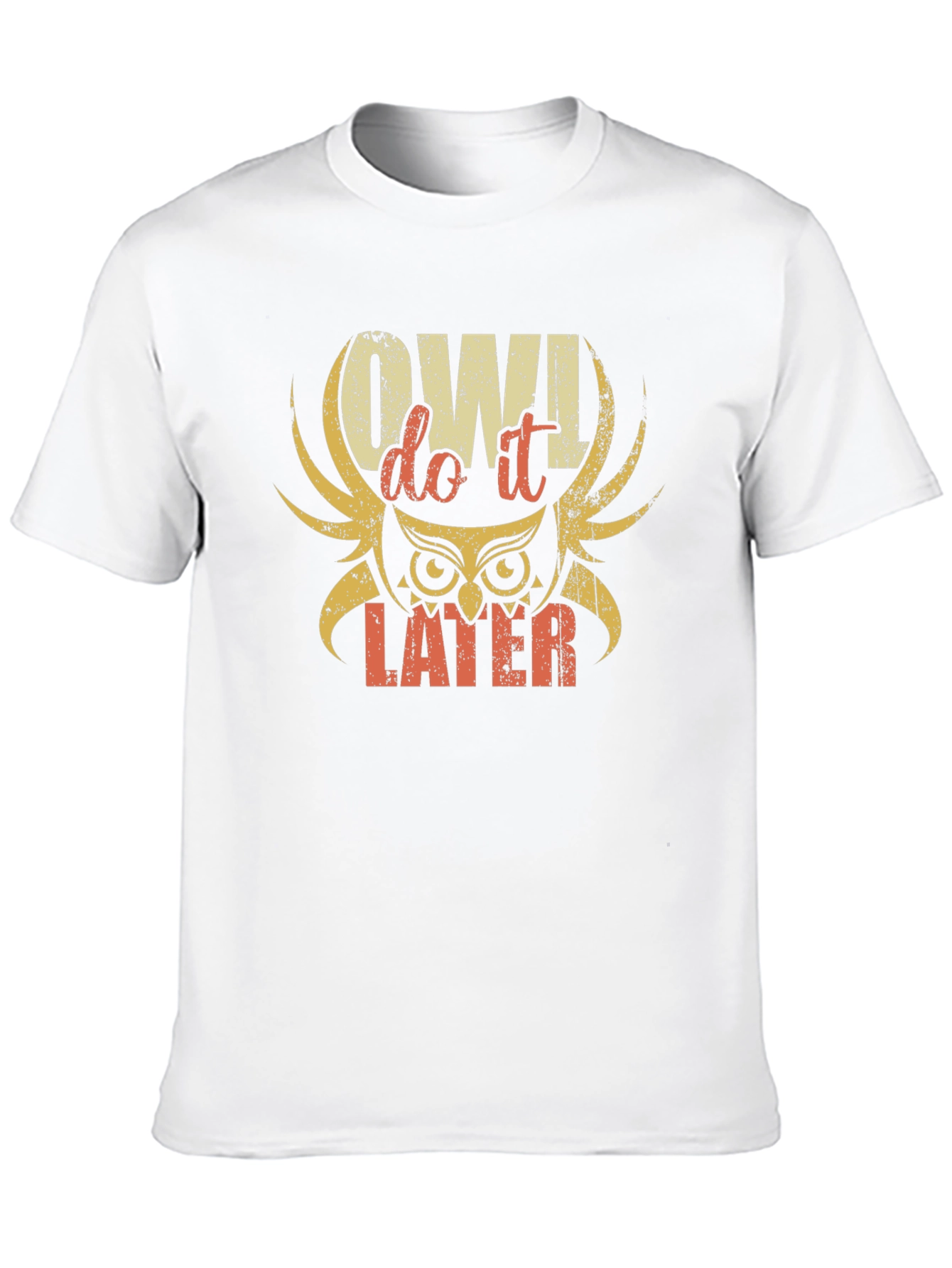 Owl Do It Later Graphic T-Shirt