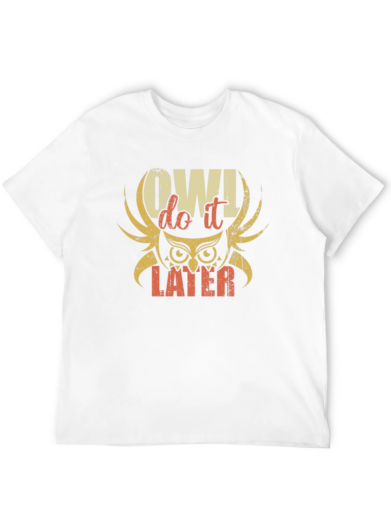 Owl Do It Later Graphic T-Shirt