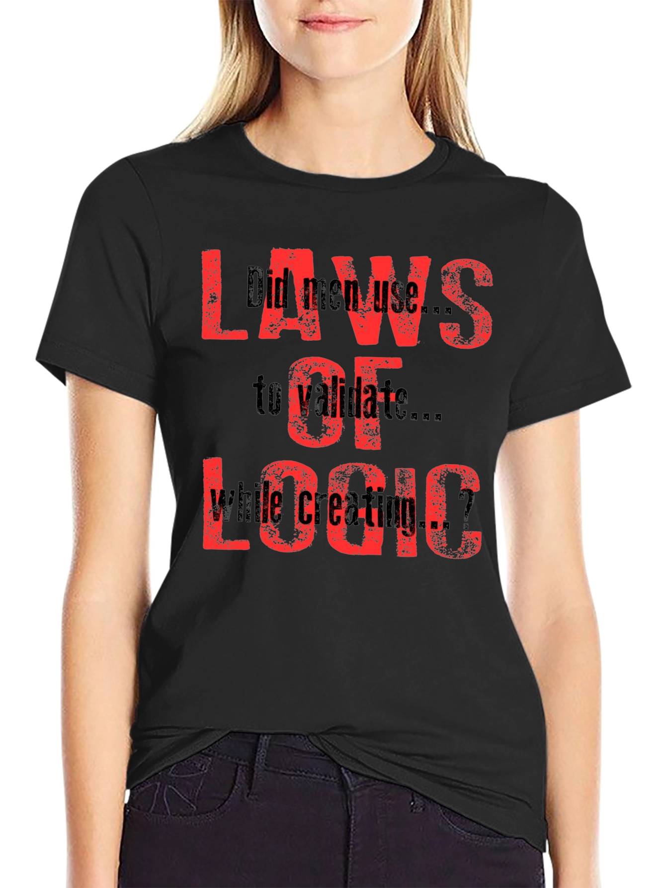 Laws Of Logic Black T-Shirt