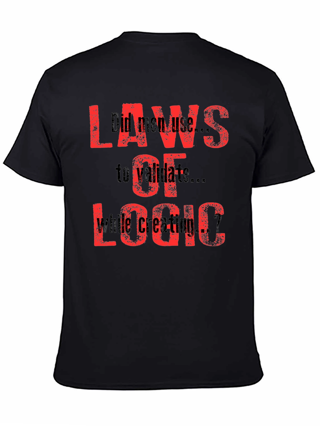 Laws Of Logic Black T-Shirt