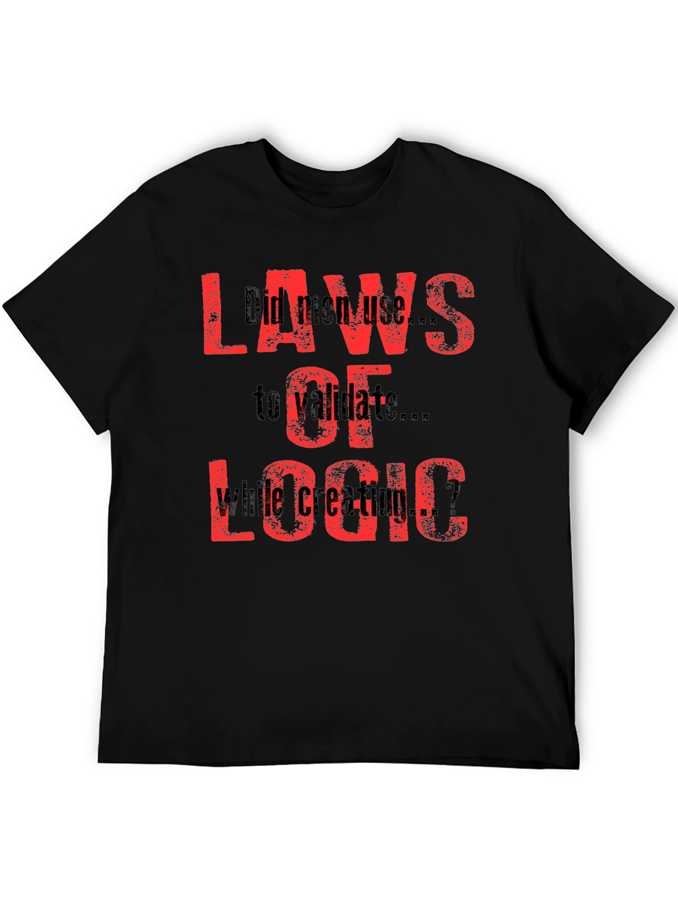 Laws Of Logic Black T-Shirt