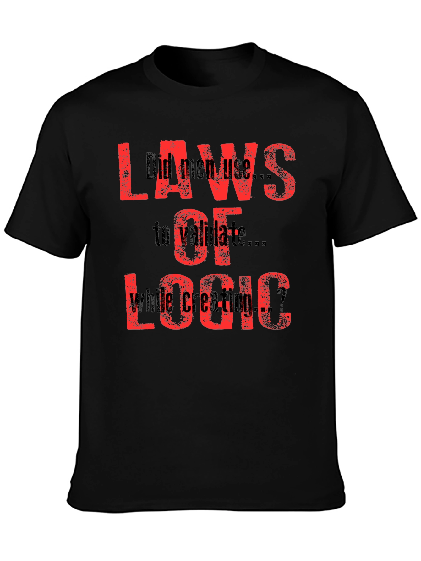 Laws Of Logic Black T-Shirt