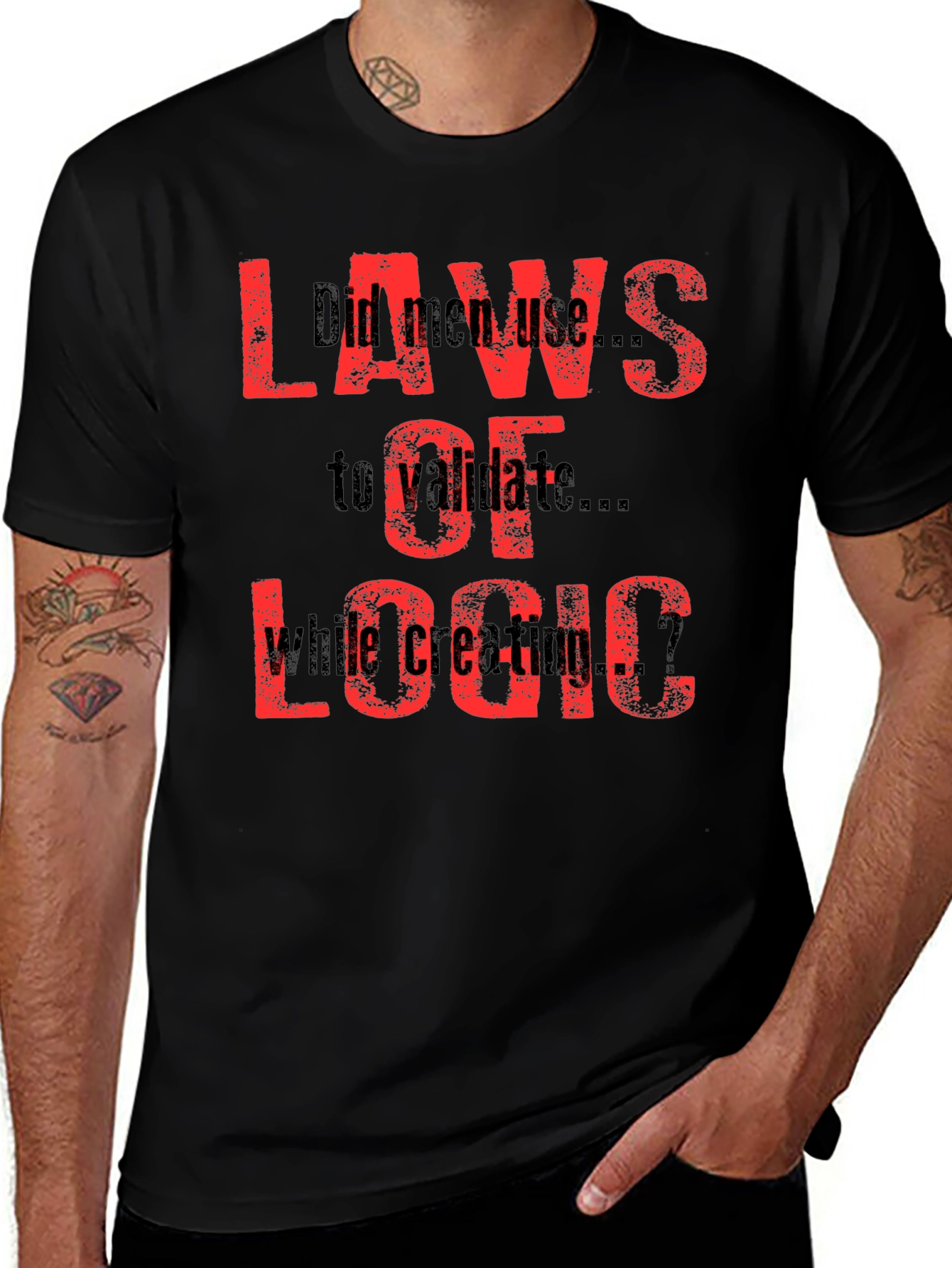 Laws Of Logic Black T-Shirt
