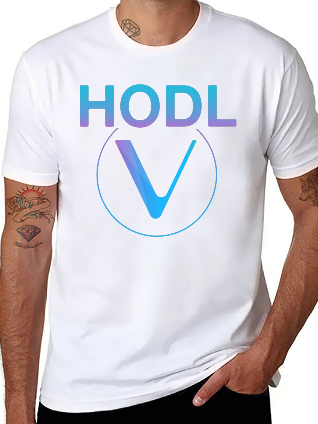 HODL Crypto Tee - Venn Circle Design