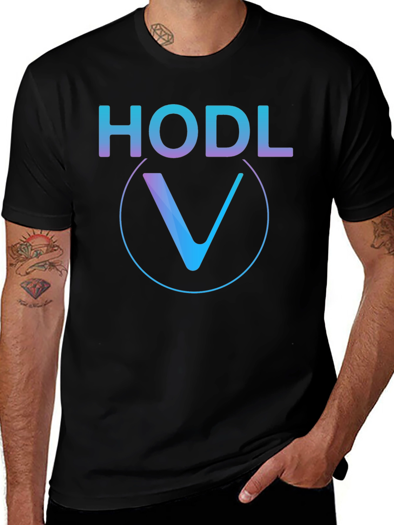 HODL Crypto Tee - Venn Circle Design
