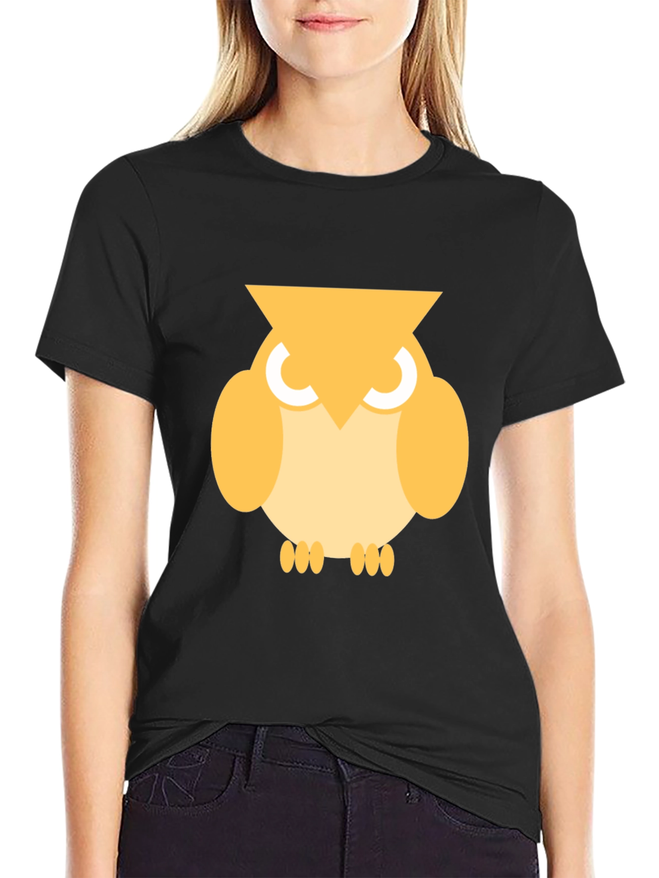 Cool Owl Graphic Tee - Mens Black T-Shirt