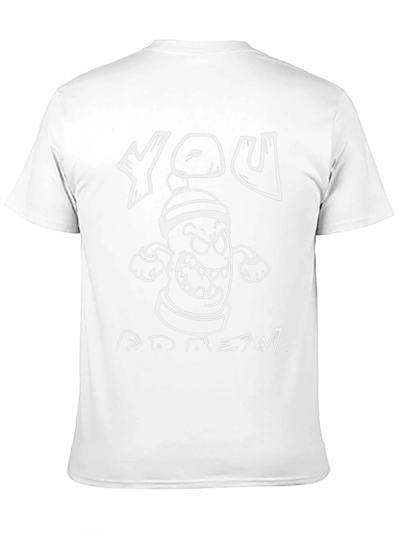Graffiti Can Cartoon Graphic T-Shirt