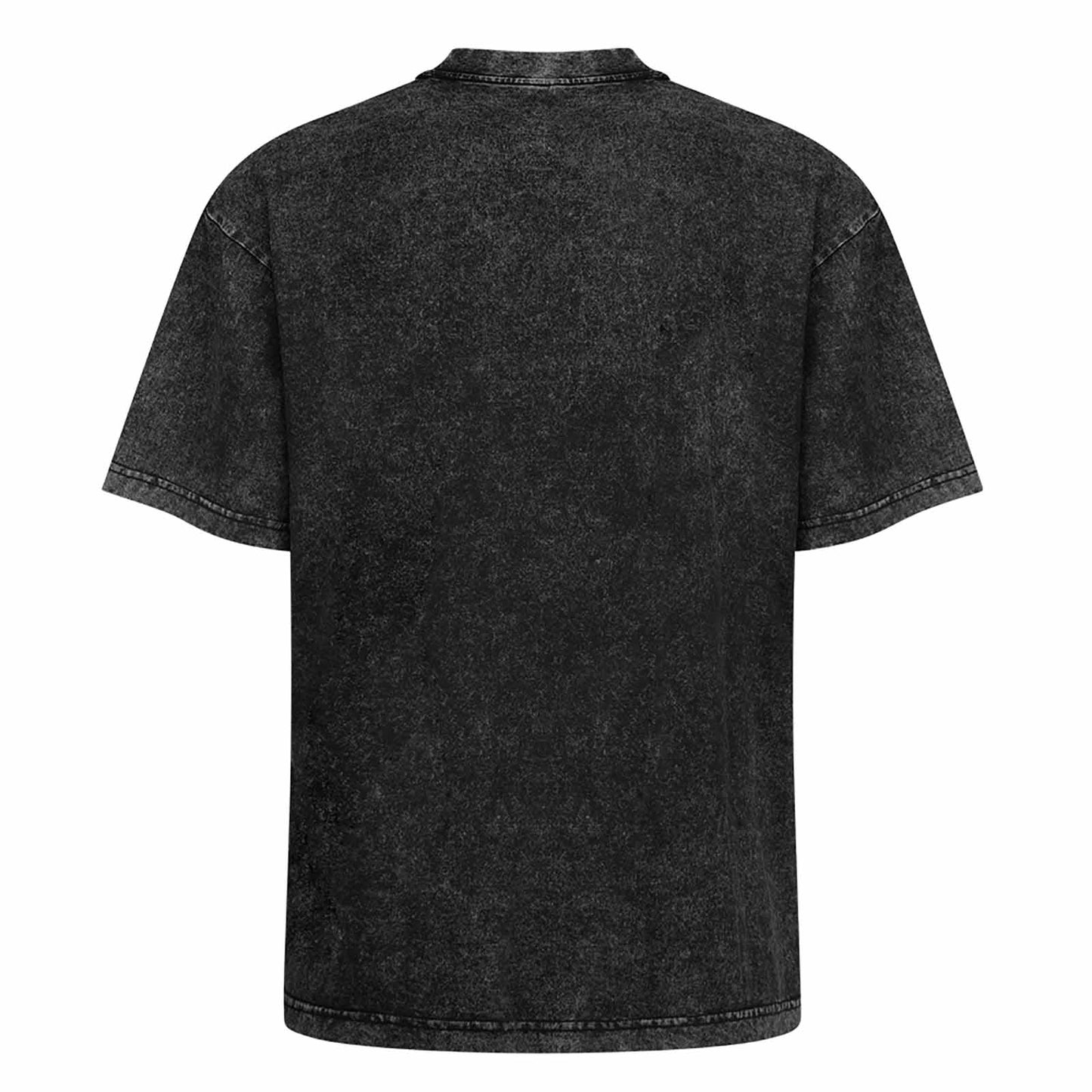 Unisex Black Cotton T-Shirt – Front Print Street-Style Illustration, White Ink, Soft & Breathable