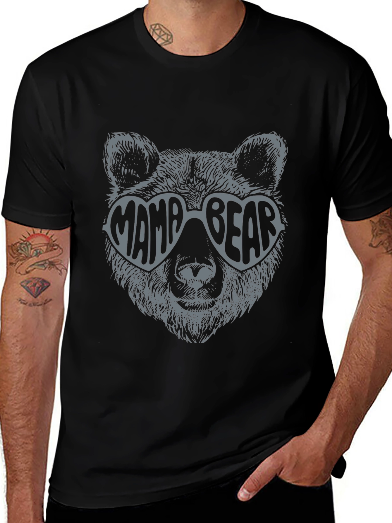 Mama Bear Graphic T-Shirt - Trendy Mothers Day Tee