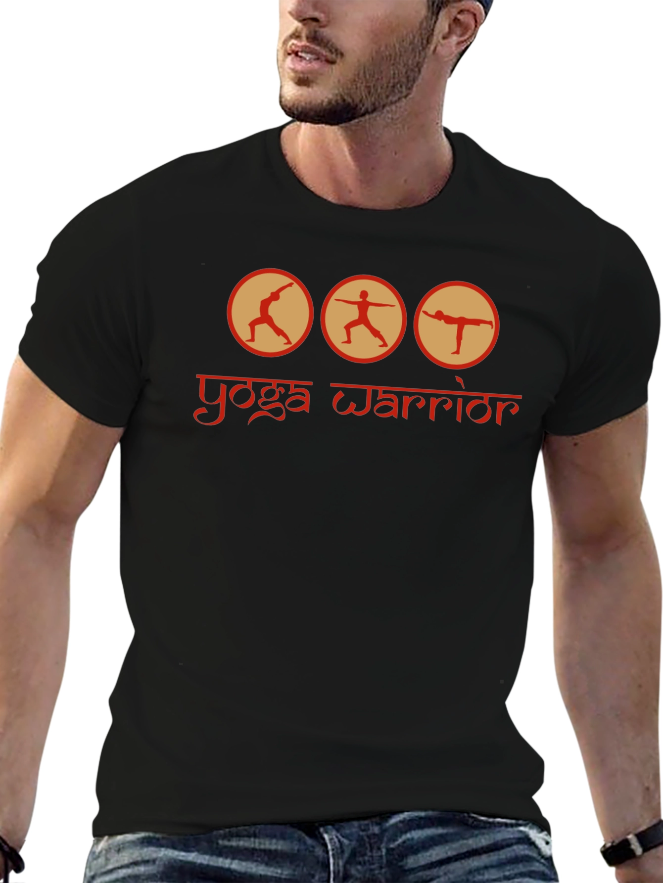 Yoga Warrior Graphic T-Shirt - Soft Cotton Blend