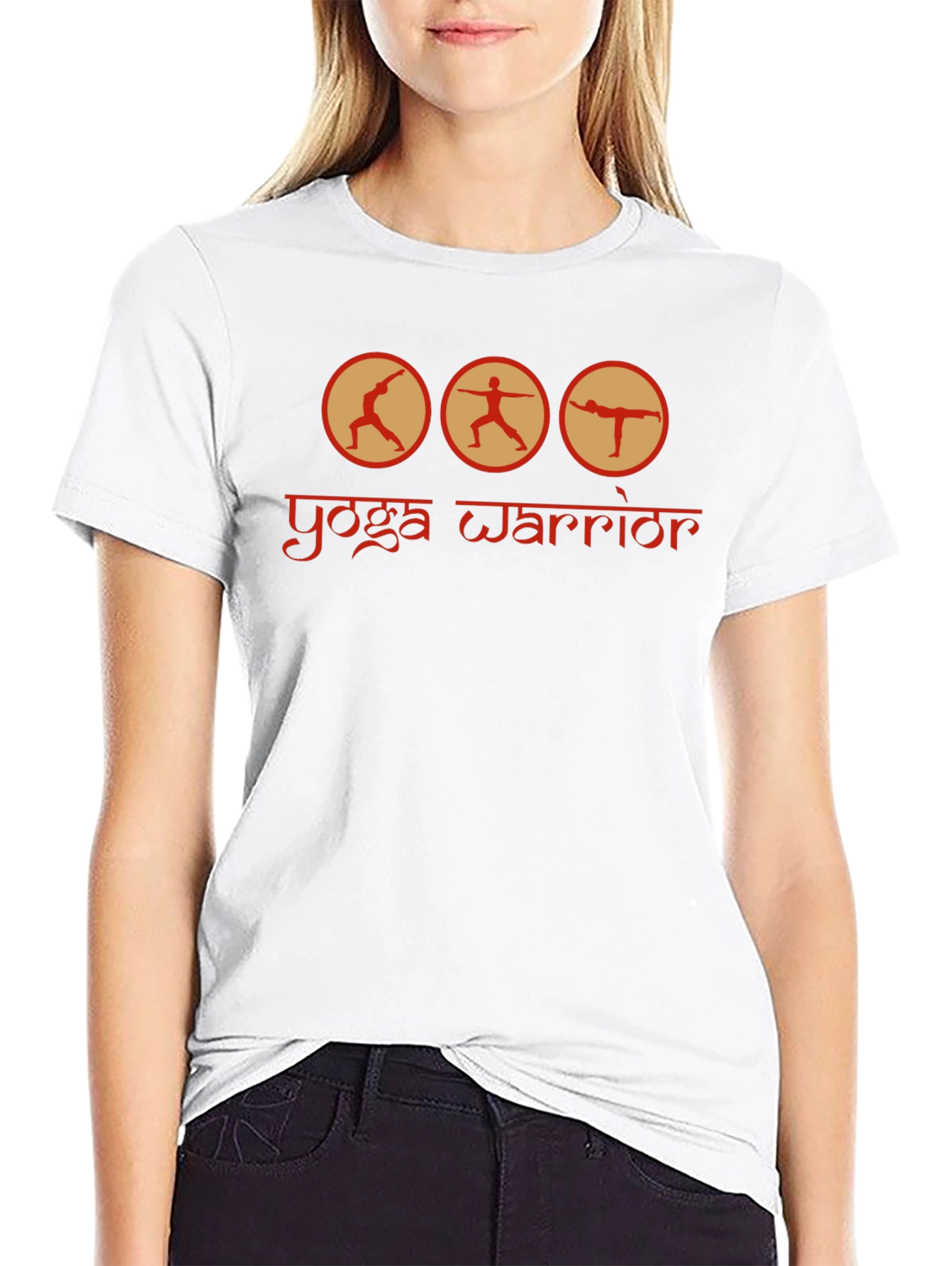 Yoga Warrior Graphic T-Shirt - Soft Cotton Blend
