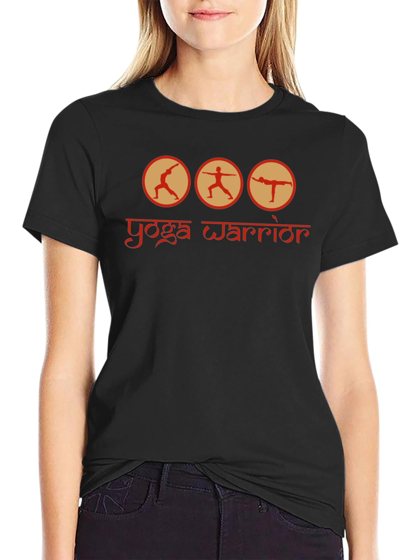 Yoga Warrior Graphic T-Shirt - Soft Cotton Blend