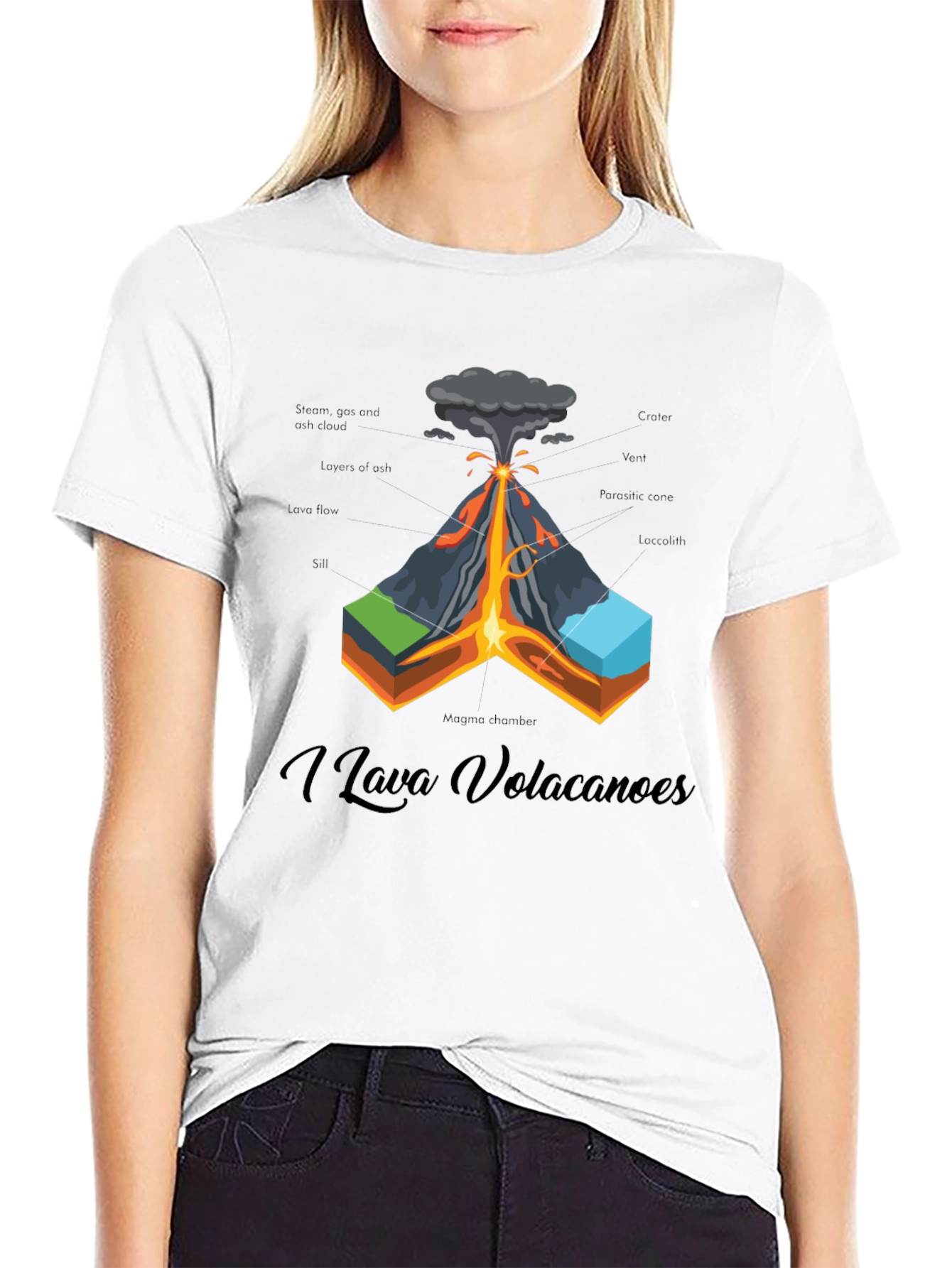 Volcano Anatomy T-Shirt - I Lava Volcanoes