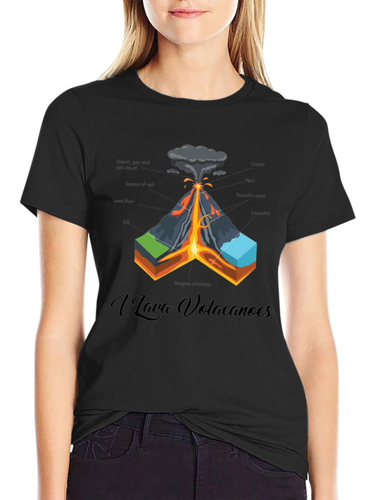 Volcano Anatomy T-Shirt - I Lava Volcanoes