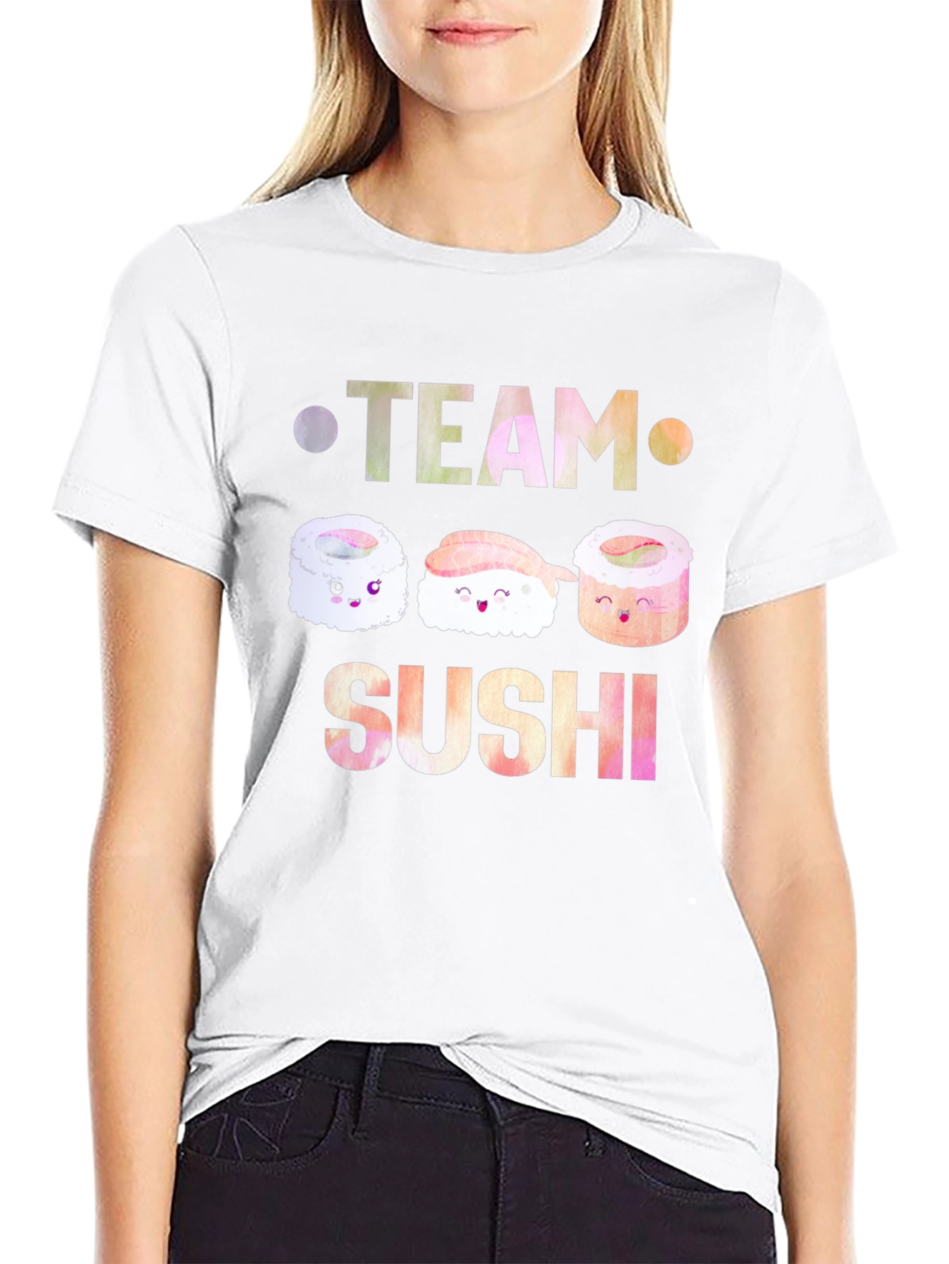 Team Sushi Graphic Tee - Unisex Black T-Shirt