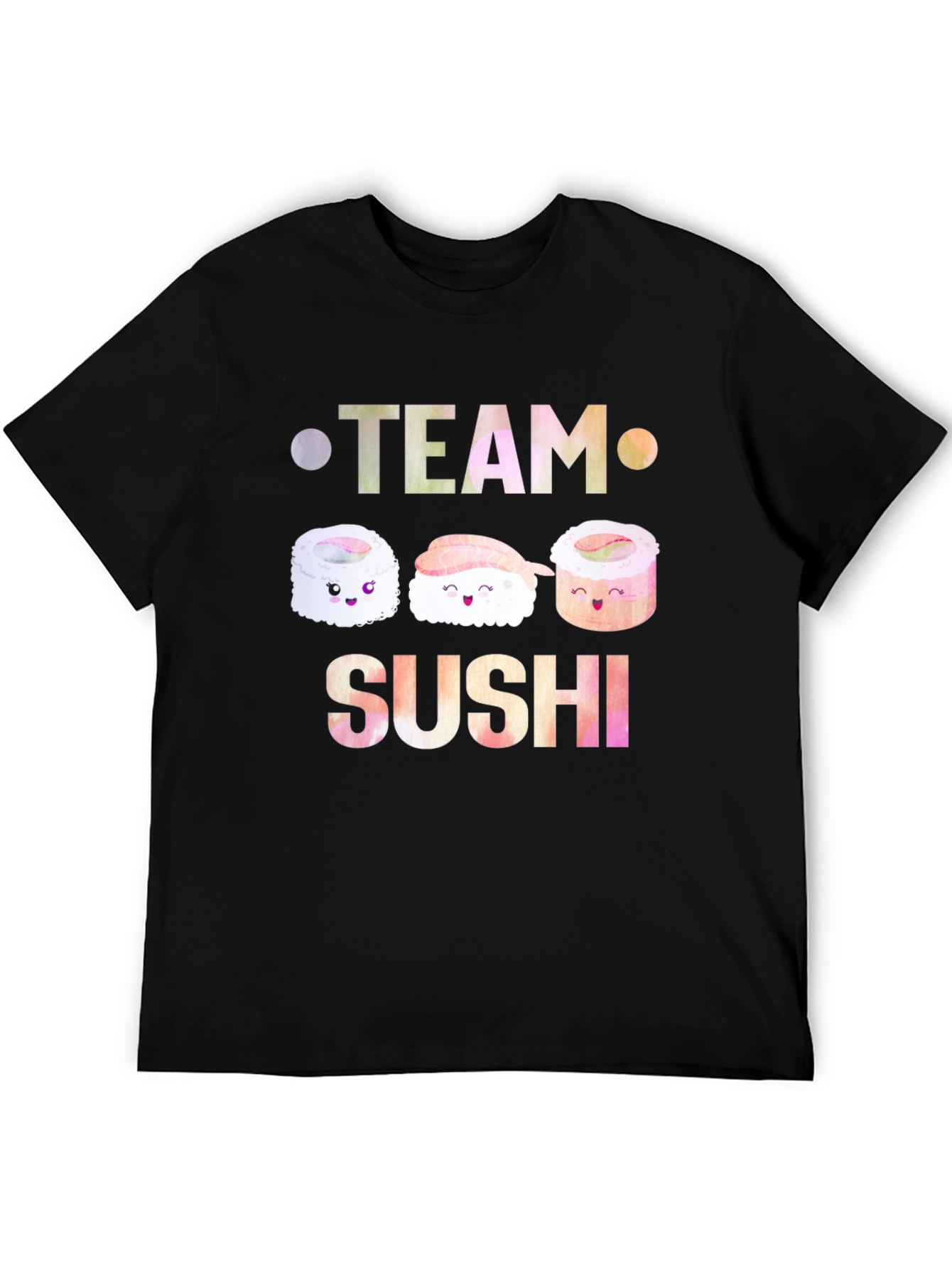 Team Sushi Graphic Tee - Unisex Black T-Shirt