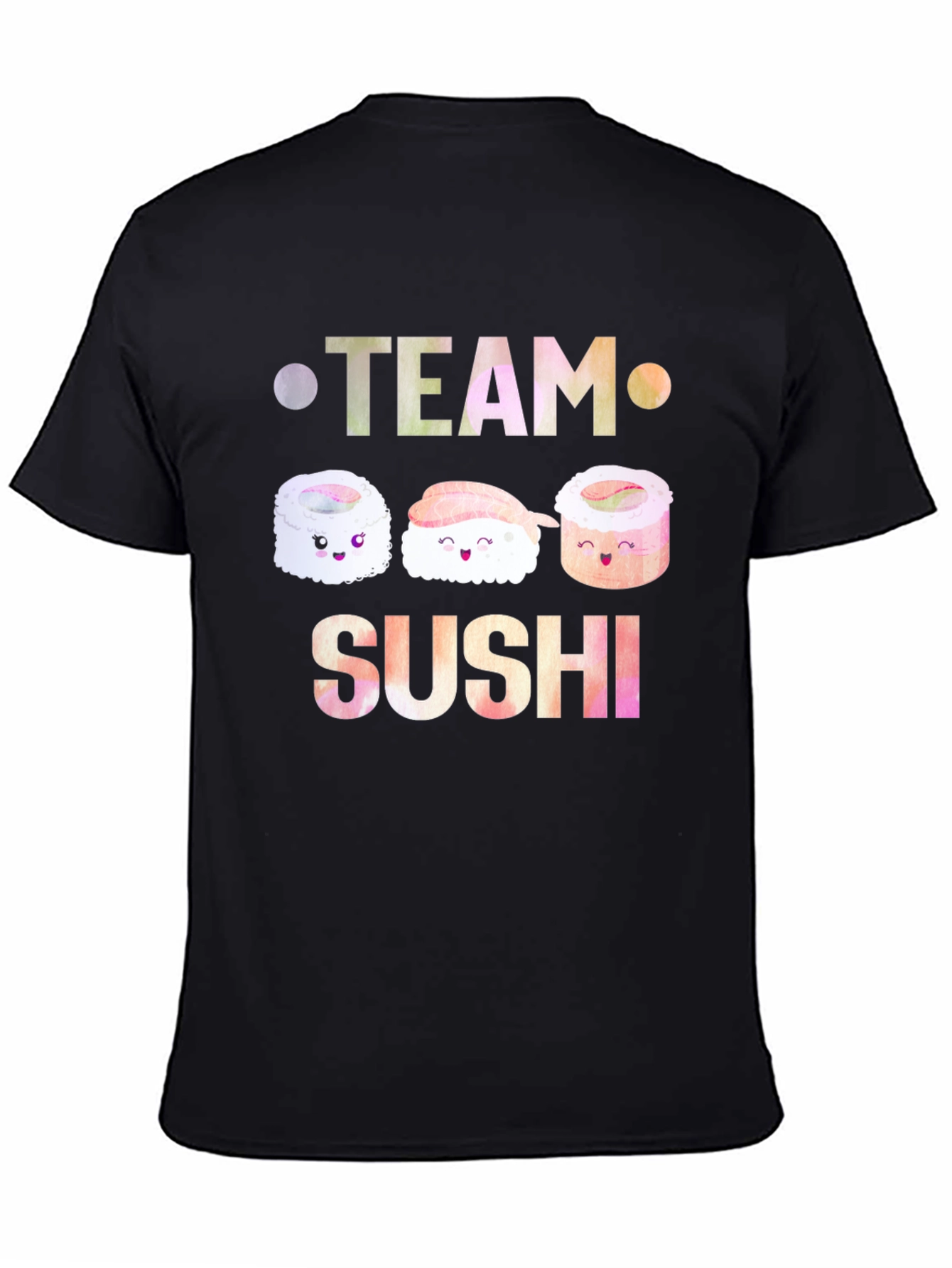 Team Sushi Graphic Tee - Unisex Black T-Shirt